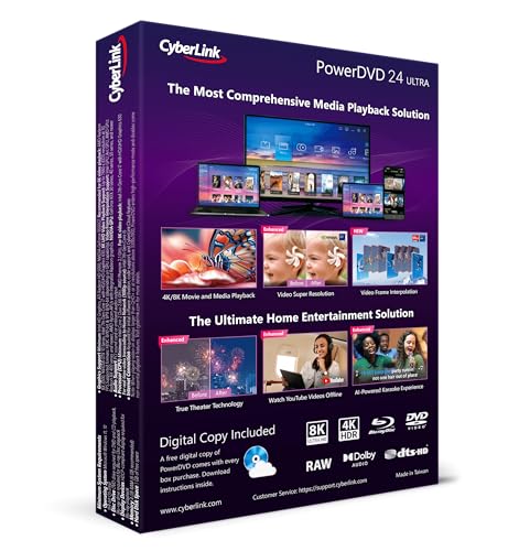 Detalle 2 de CyberLink PowerDVD 24 Ultra: The Ultimate Blu-ray, DVD & Media Player Powerhouse