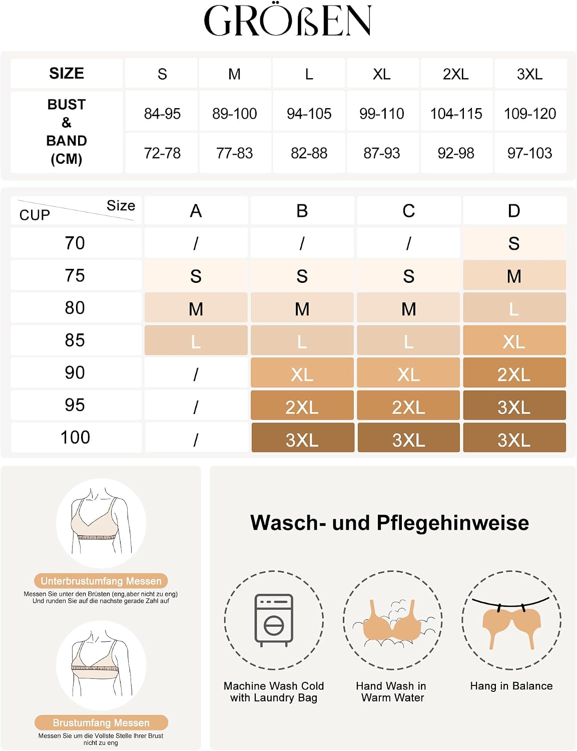 Thumbnail 6 de SHARICCA Glatter BH Damen Ohne Bügel Tiefem V-Ausschnitt Push Up Bralette – nahtlos, bequem und formgebend