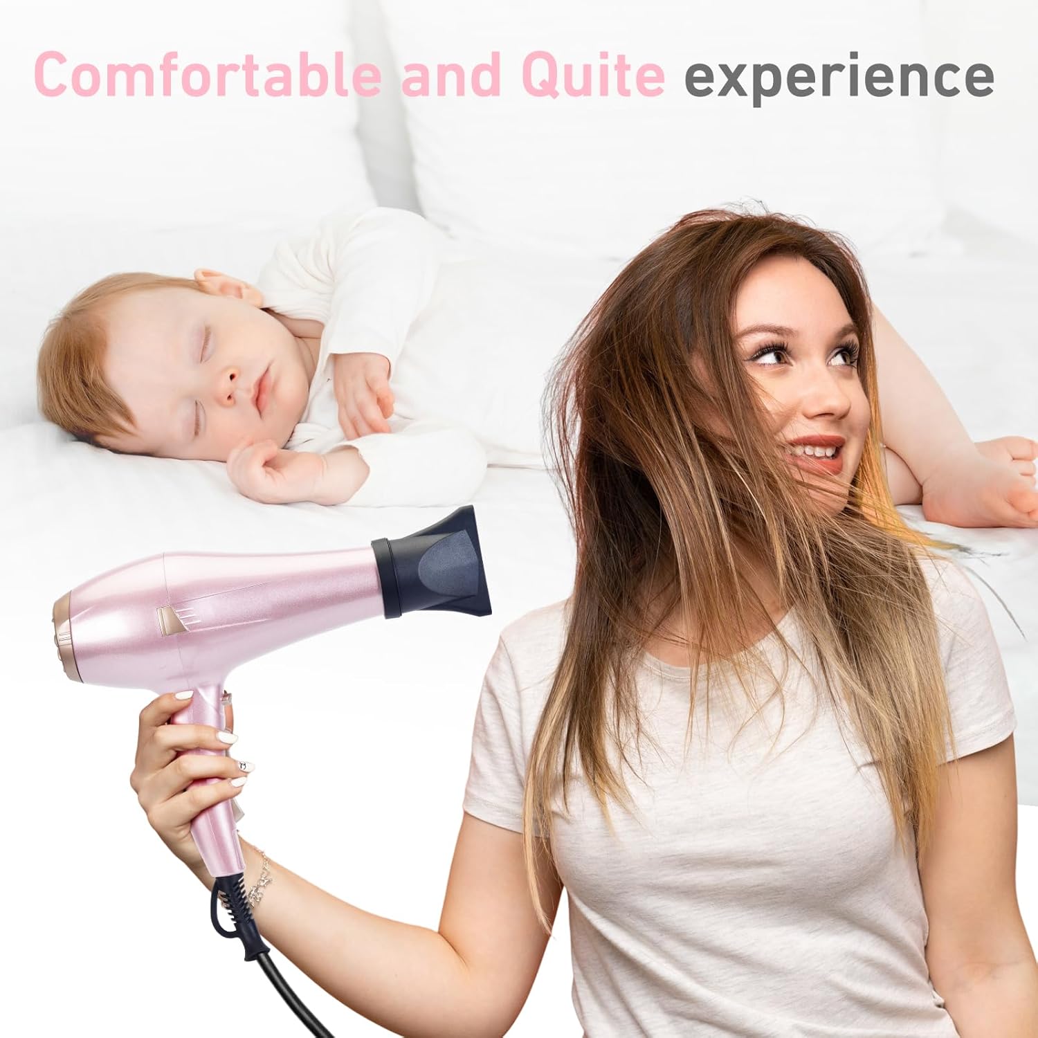 Thumbnail 5 de CONFU Hair Dryer 1875W: Professional Ionic Salon Dryer with Diffuser