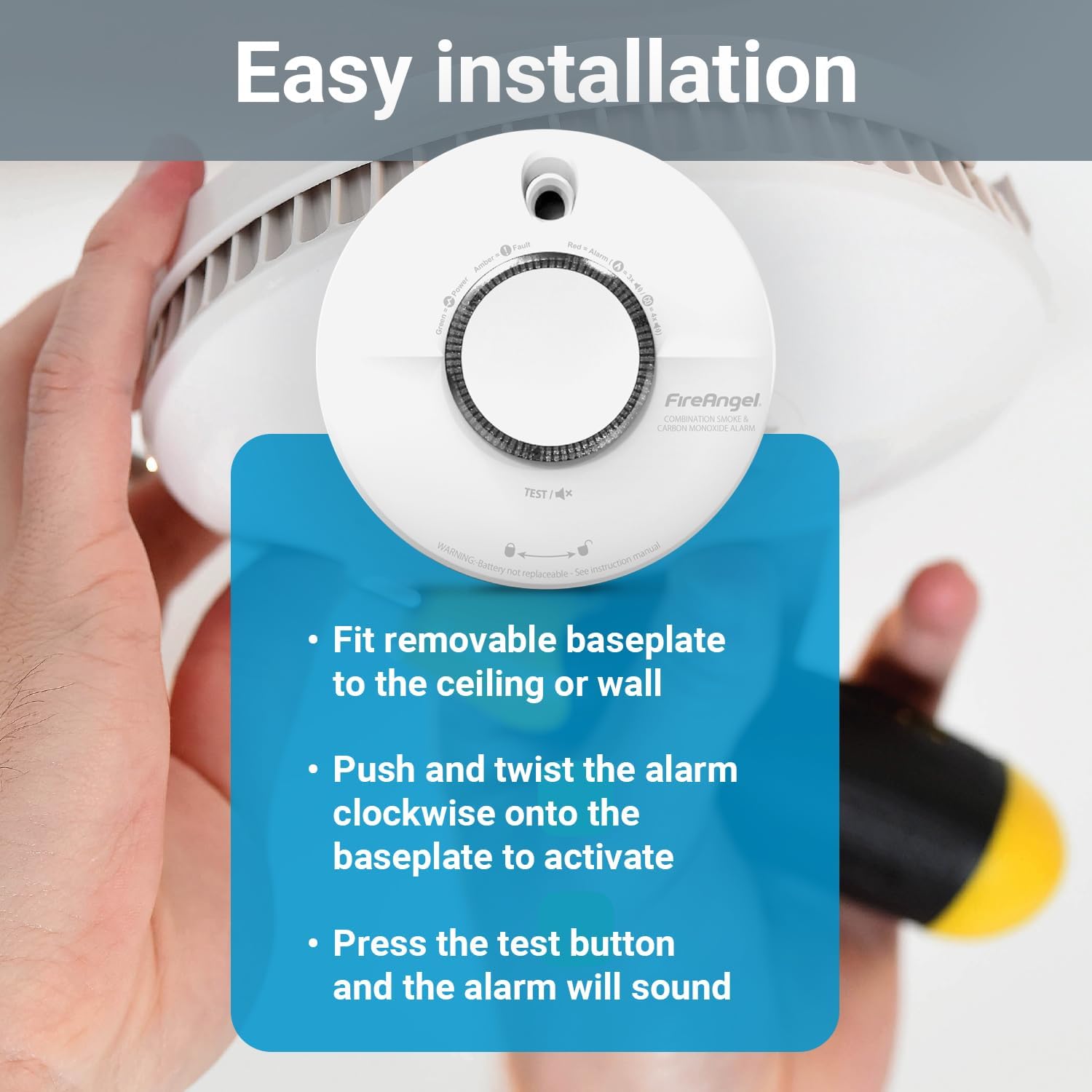 Detalle de FireAngel SCB10-R Combination Smoke and Carbon Monoxide Alarm