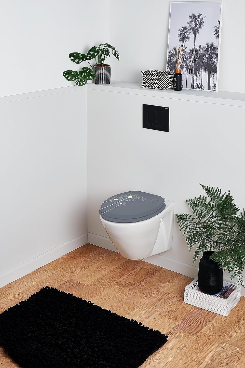 Thumbnail 3 de Wirquin 20723909 Abattant WC Woody en MDF FSC avec top fix et charnières inox