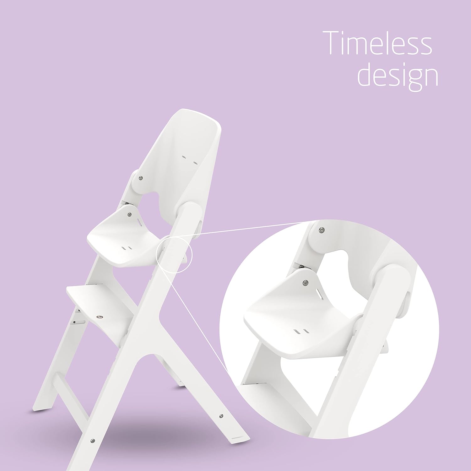 Detalle de Maxi-Cosi Nesta Wooden High Chair: A versatile, durable seat from birth to adulthood