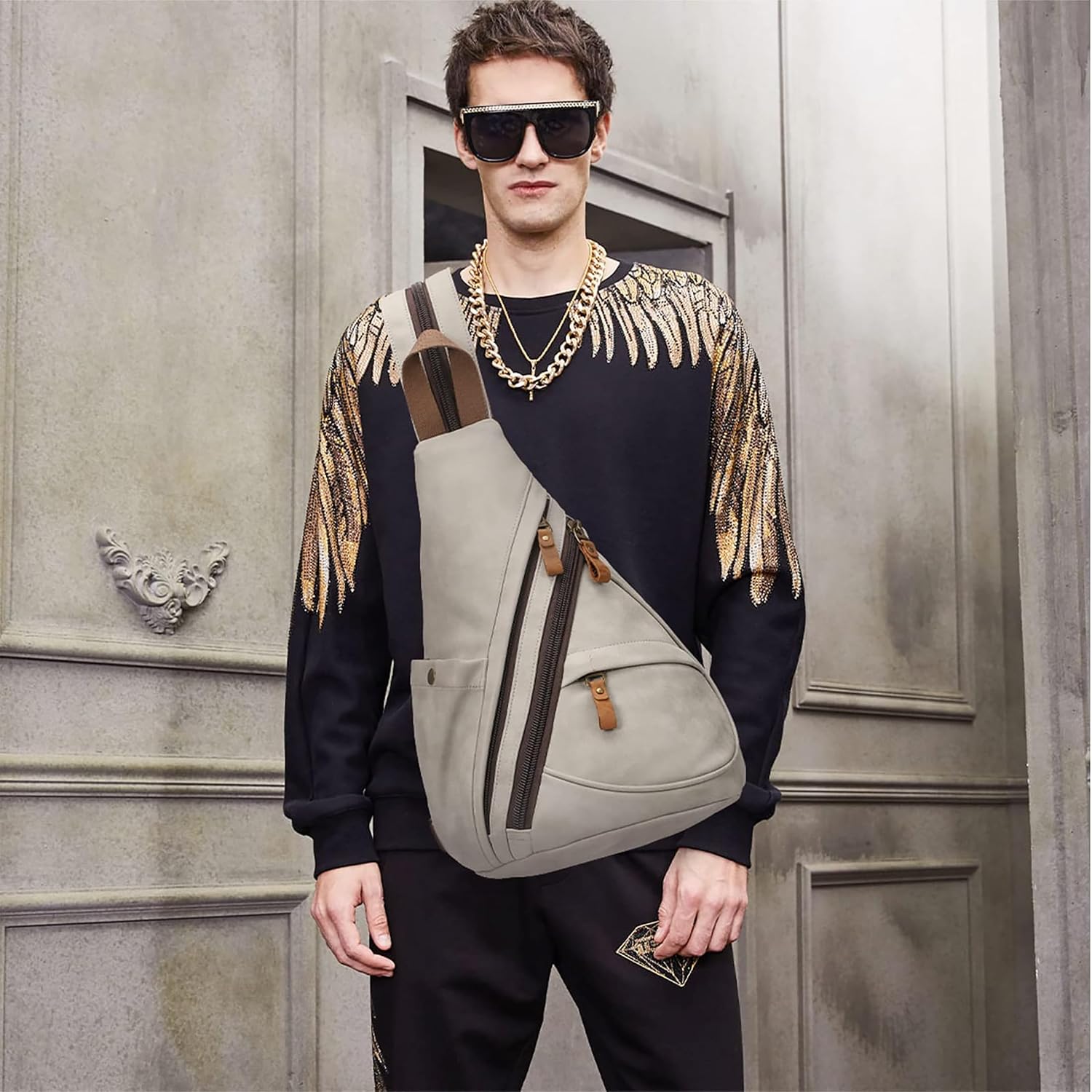 Thumbnail 5 de KL928 Casual PU Vintage Rucksack
