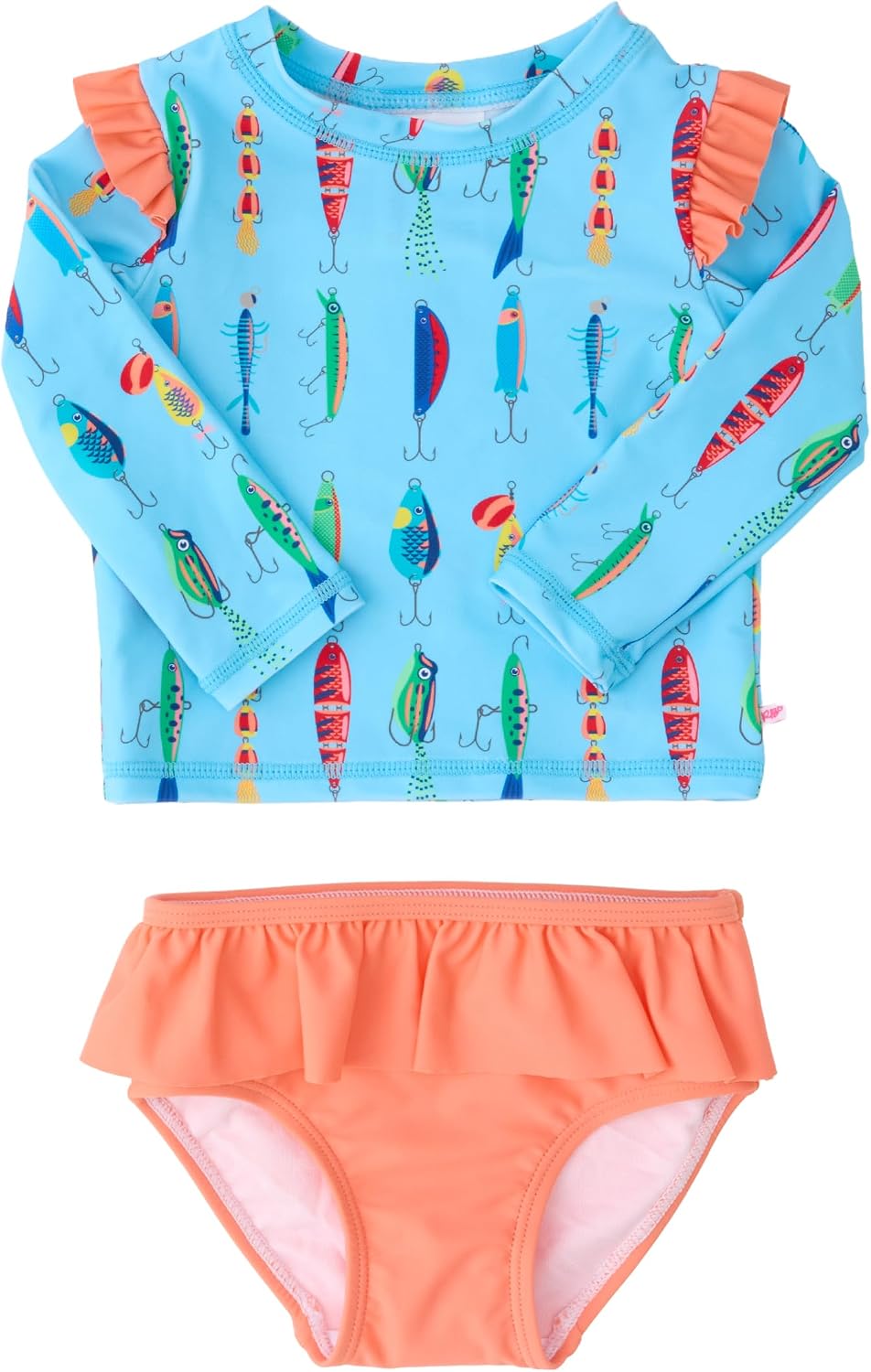 Thumbnail 6 de RuffleButts Modern Skirted Rash Guard Bikini UPF 50+