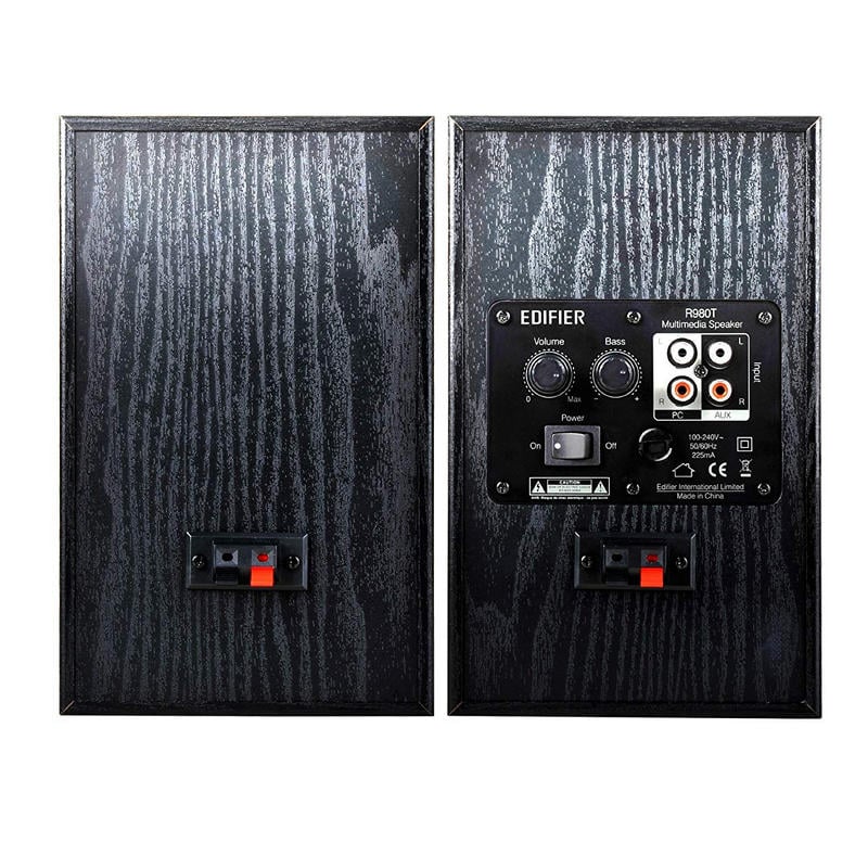 Detalle de Edifier R980T Altavoces 2.0 Negro: compactos, potentes y versátiles para escritorio