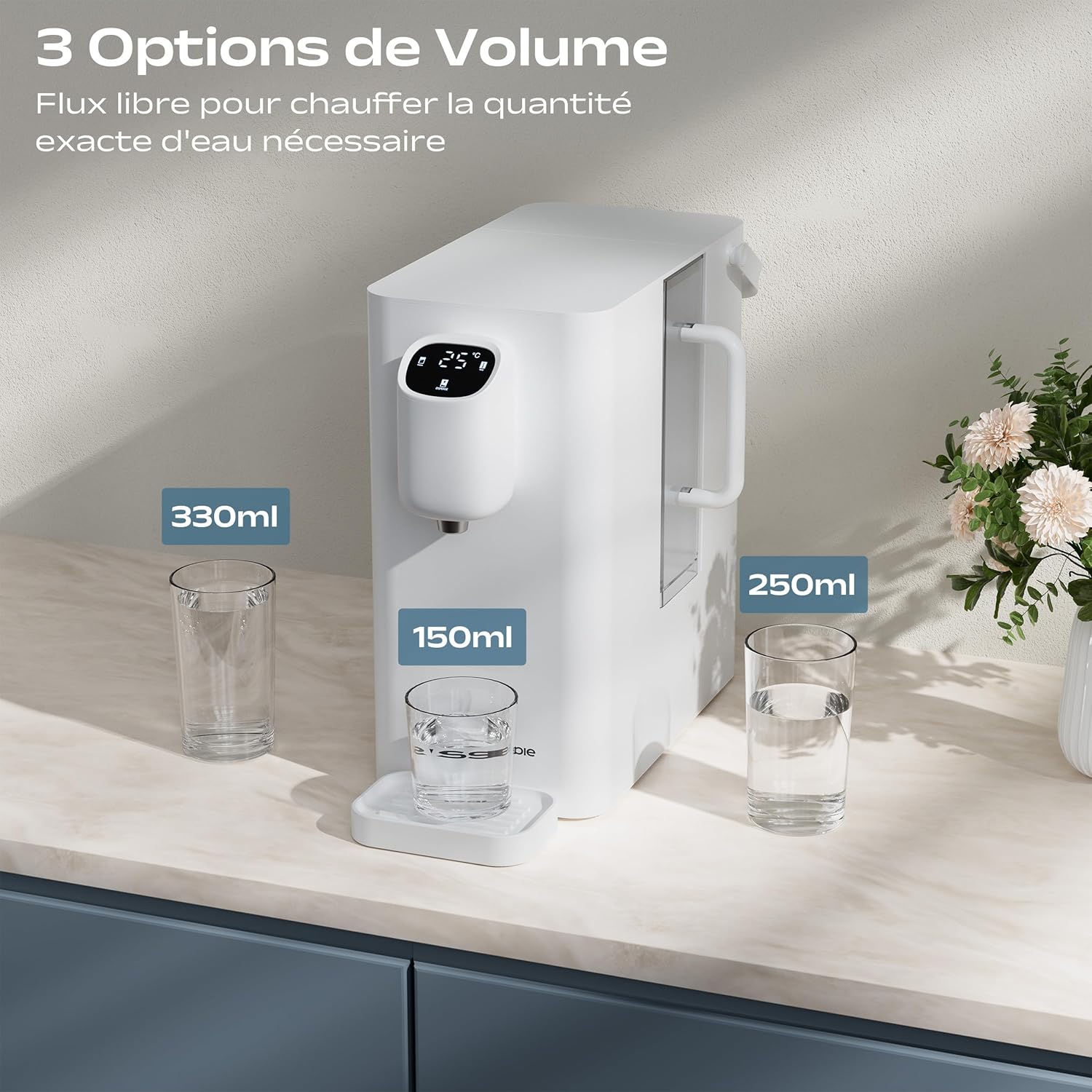 Thumbnail 4 de CIARRA X SusGreenable Osmoseur à osmose inverse – eau purifiée, eau chaude instantanée et sans installation