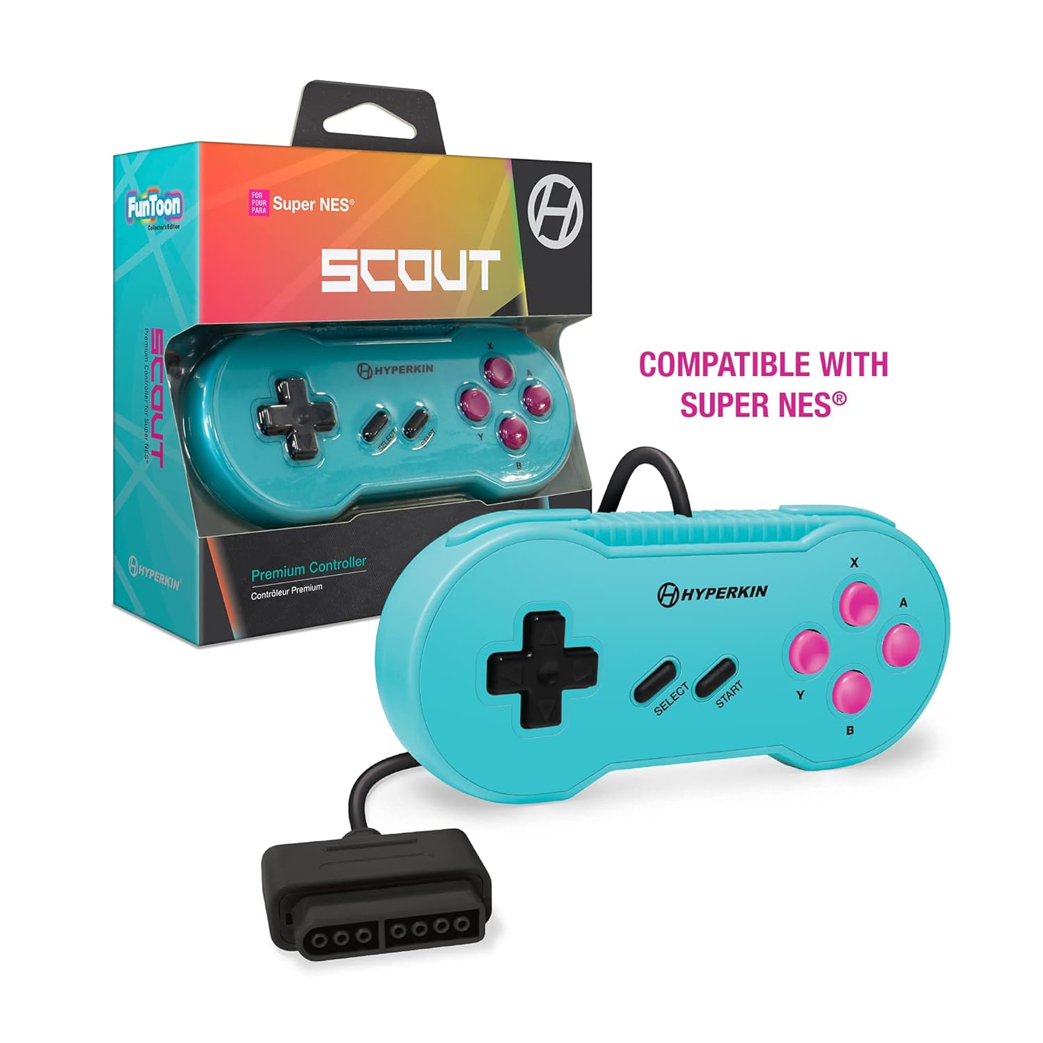 Detalle de Hyperkin Scout Premium Wired SNES Controller