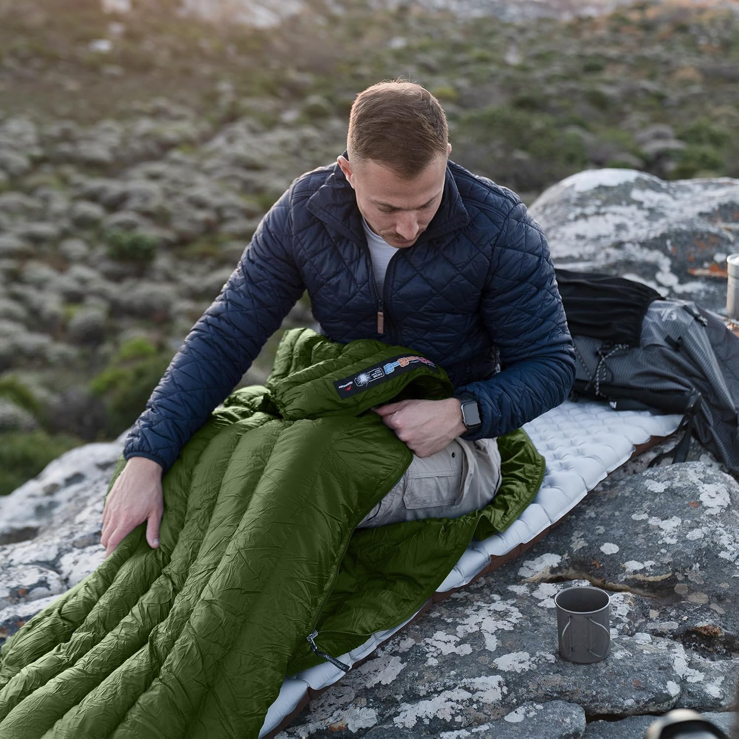 Detalle 2 de Naturehike Daunenschlafsack Ultraleicht 12°C