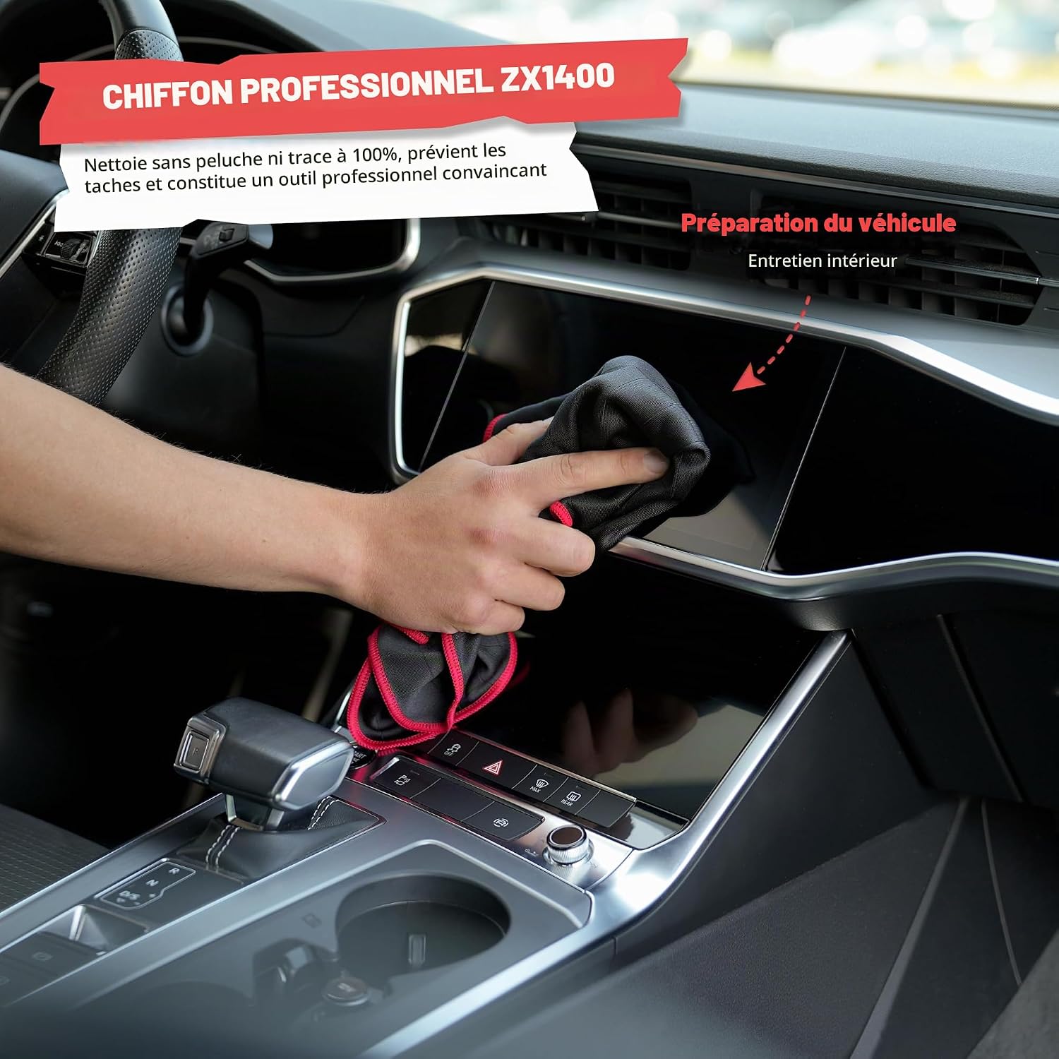 Detalle de SPRINGER ZX1400 carbondoeken, 2 stuks van 50 x 40 cm, 350 g/m²