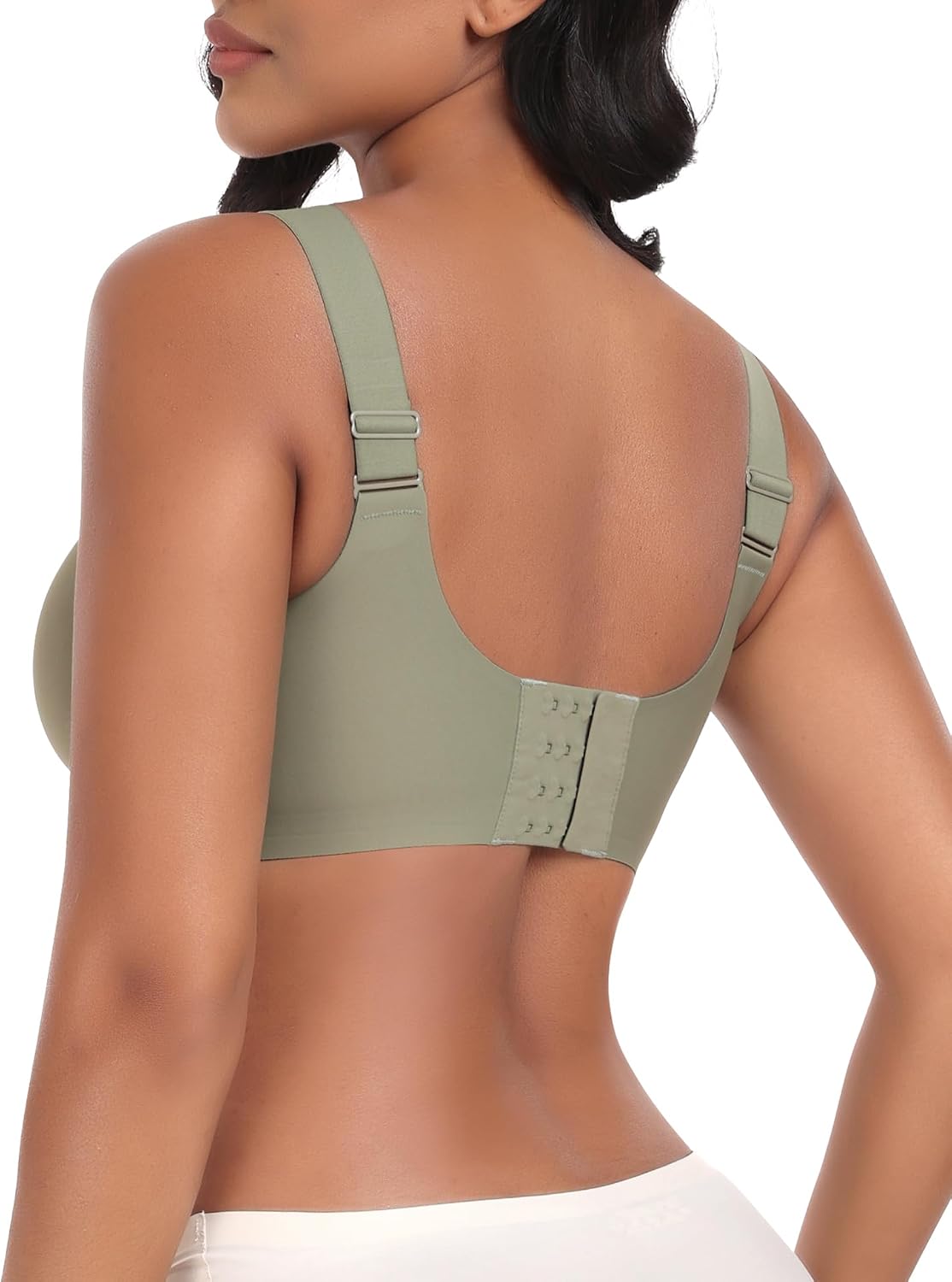 Detalle de Ganado WNBR001 Wireless Seamless Bra, Padded Full Coverage, Adjustable Straps