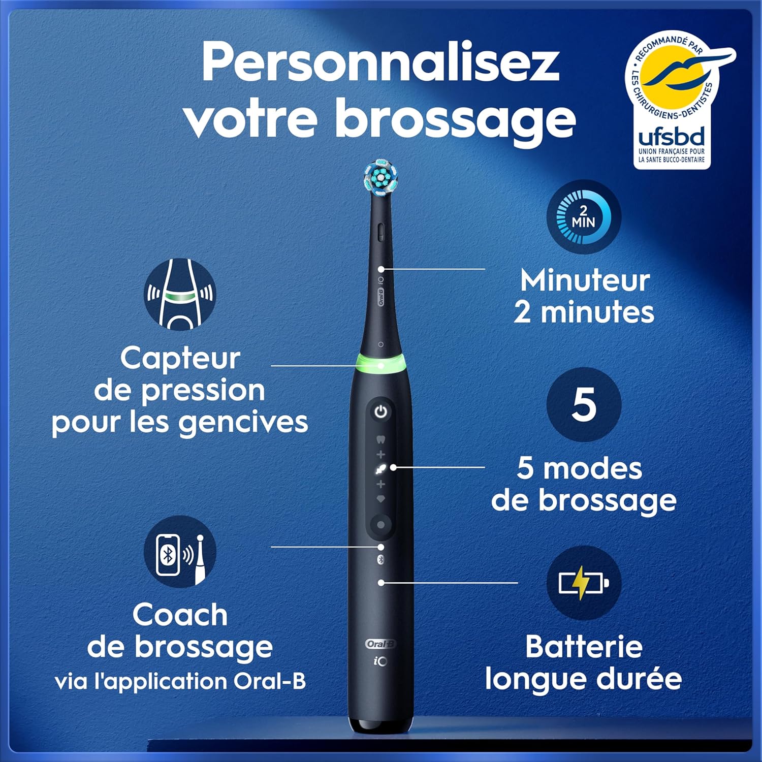 Thumbnail 1 de Oral-B iO 5 brosse électrique noir