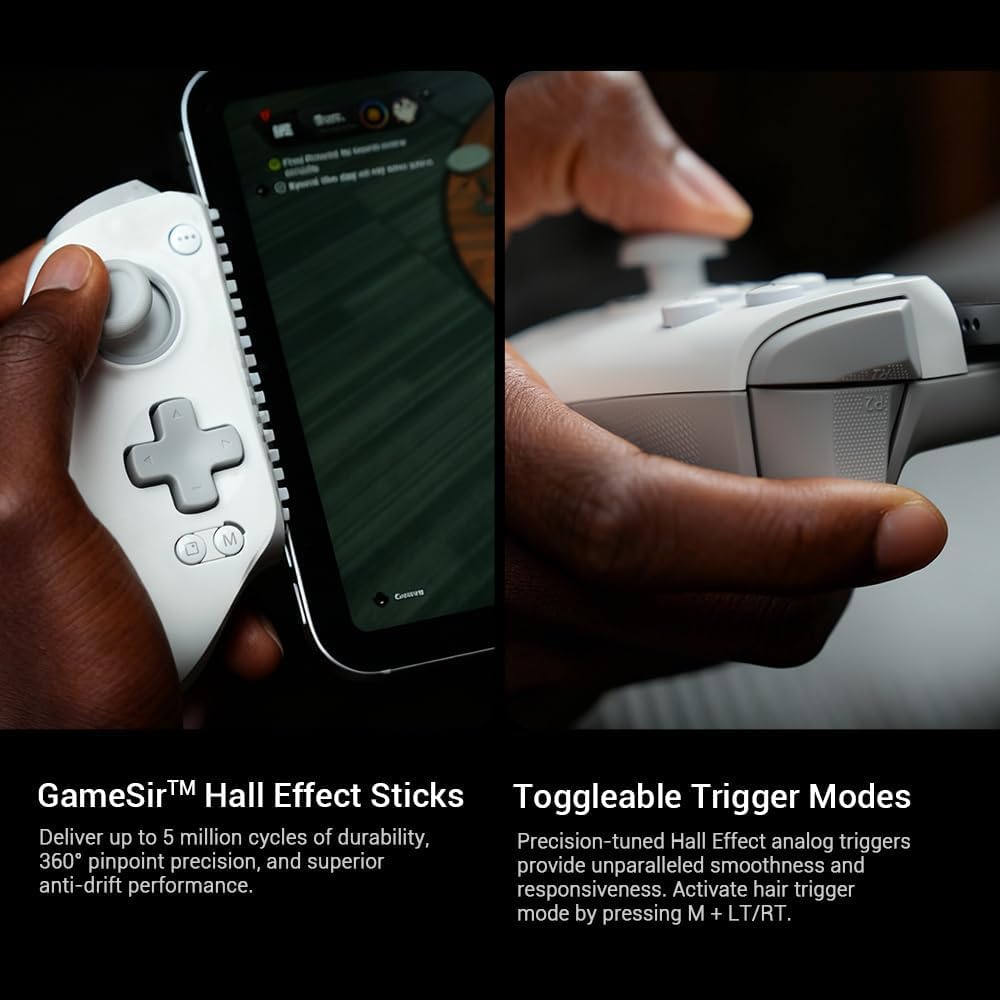 Thumbnail 6 de GameSir G8 Plus MFi iPhone Controller (Renewed) – Apple MFi Certified USB-C Gamepad for iPhone 15/16/17, iPad mini, Hall Effect Sticks