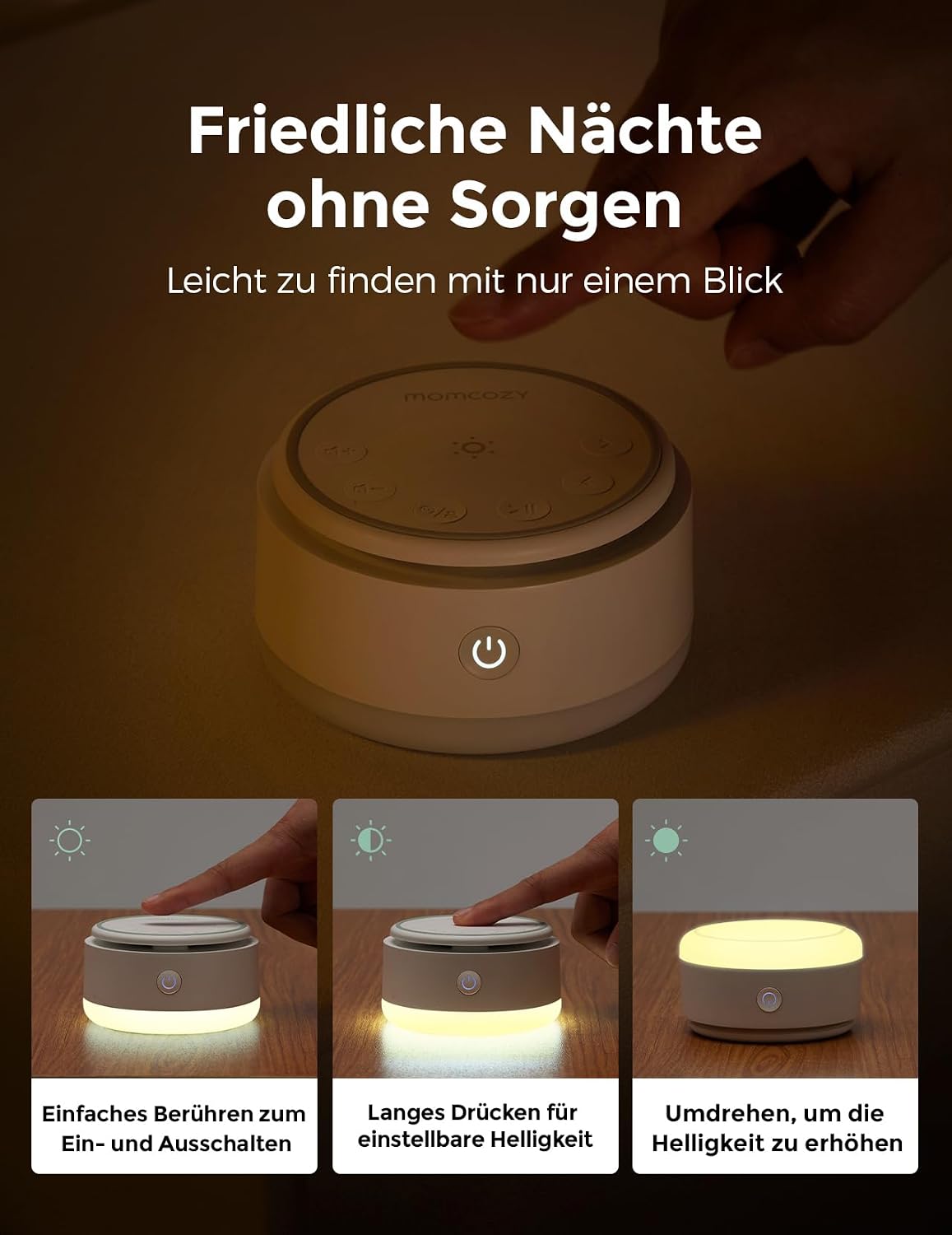 Detalle de Momcozy Sound Machine 20 Soothing Sounds for Sleep