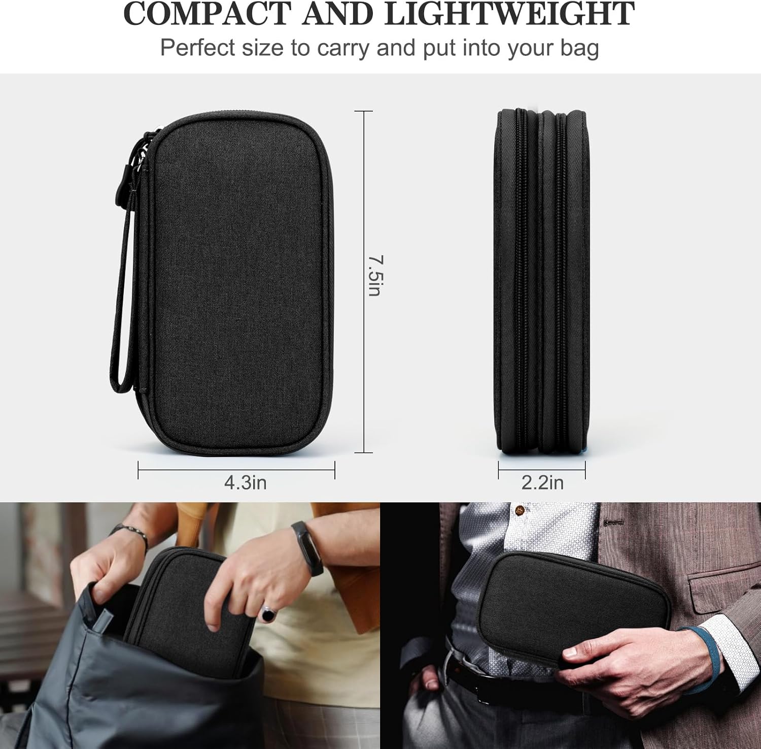 Thumbnail 1 de FYY Travel Cable Organizer Pouch for Electronics