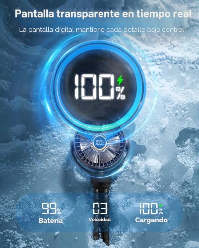 Thumbnail 1 de TUNISE Ventilador para cochecito: recargable, 3 velocidades y rotación 360°
