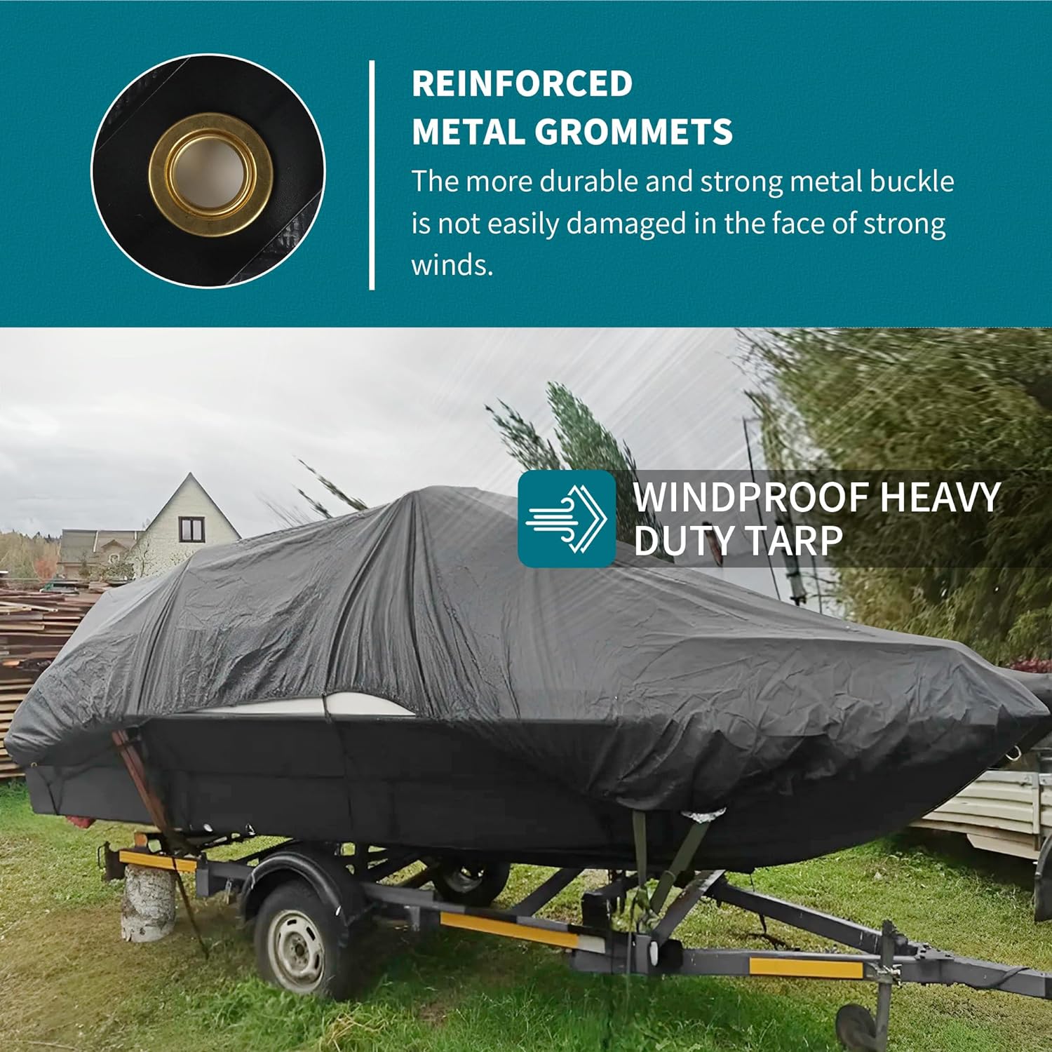 Thumbnail 4 de TARPAL 15x20 Feet Super Heavy Duty Tarps Cover