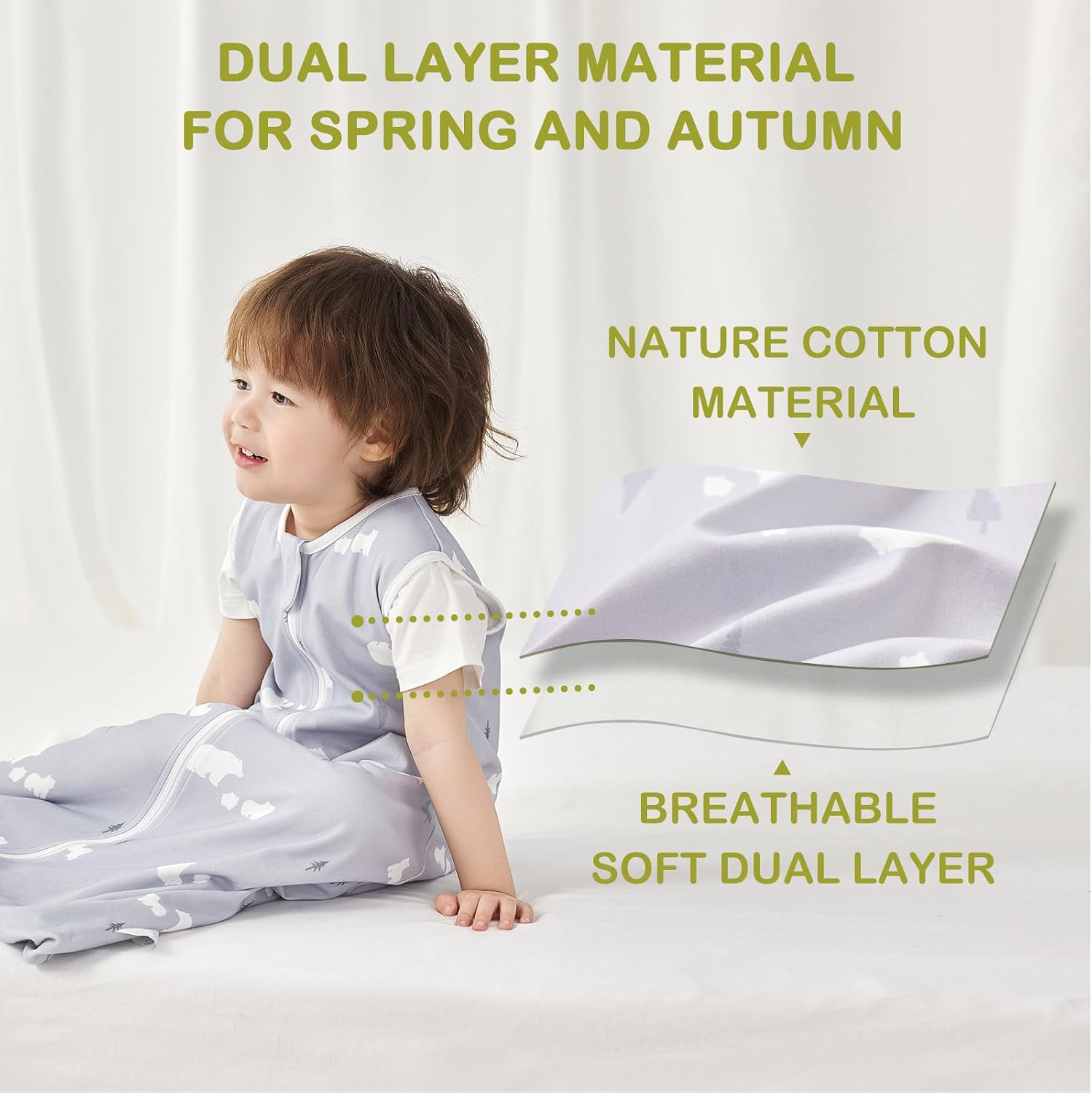 Thumbnail 2 de Nivolltha Super Soft 1 TOG Baby Sleeping Bag