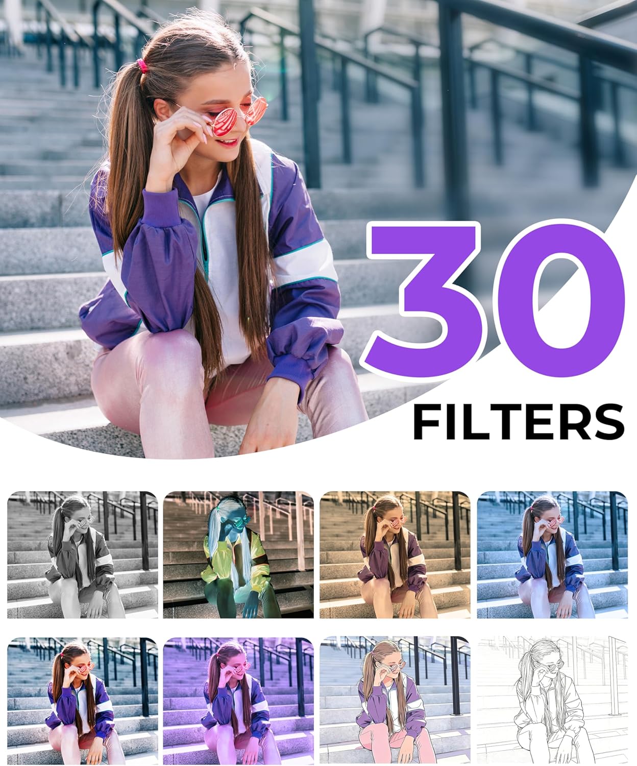 Thumbnail 3 de 5K Digital Camera with 80MP Sensor: 5K UHD Video, 18x Zoom, and 3" Flip Screen for Vlogging