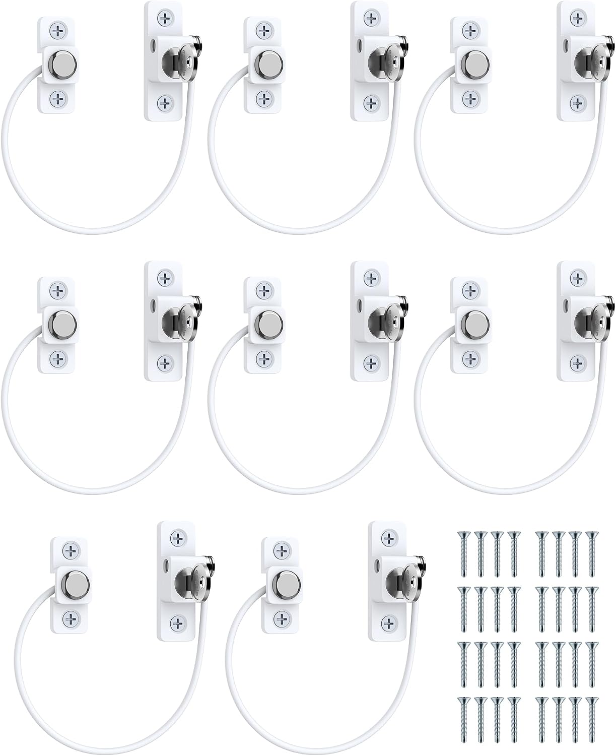 Detalle de eSynic 8 Pack Child Safety Window Locks 8-piece