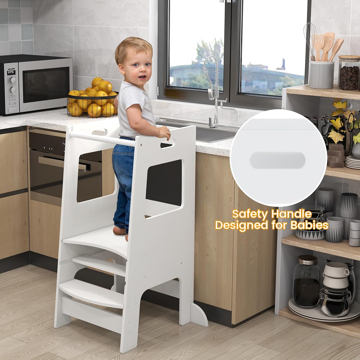Detalle 2 de INFANS Toddler Standing Tower, Wood