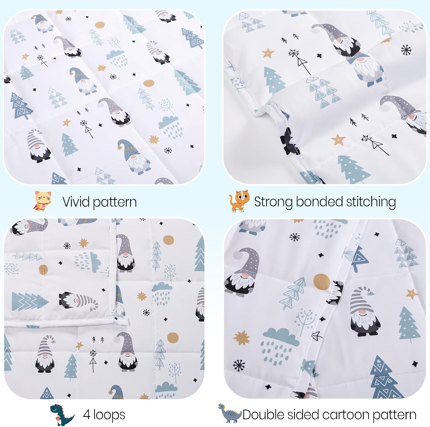 Detalle 2 de HOSUKKO Weighted Blanket 10 lb