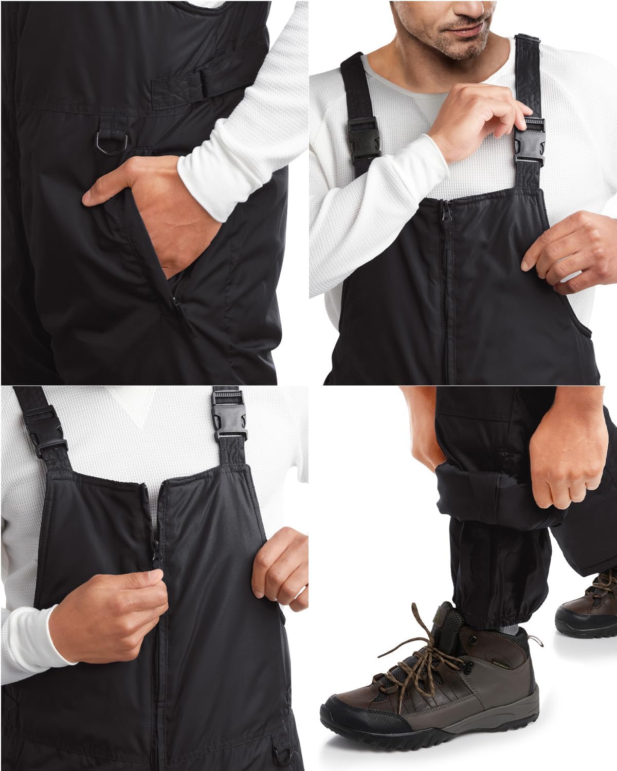 Detalle 2 de Arctic Hero Mens Bib Overalls insulated waterproof bibs