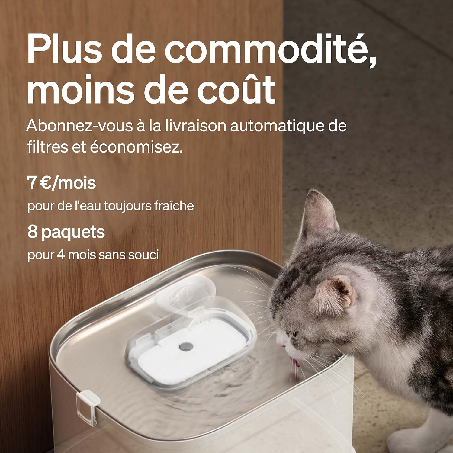 Thumbnail 5 de PETLIBRO Lot de 8 filtres pour Fontaine à Eau pour Chat – compatibles PLWF005, PLWF115 et PLWF105