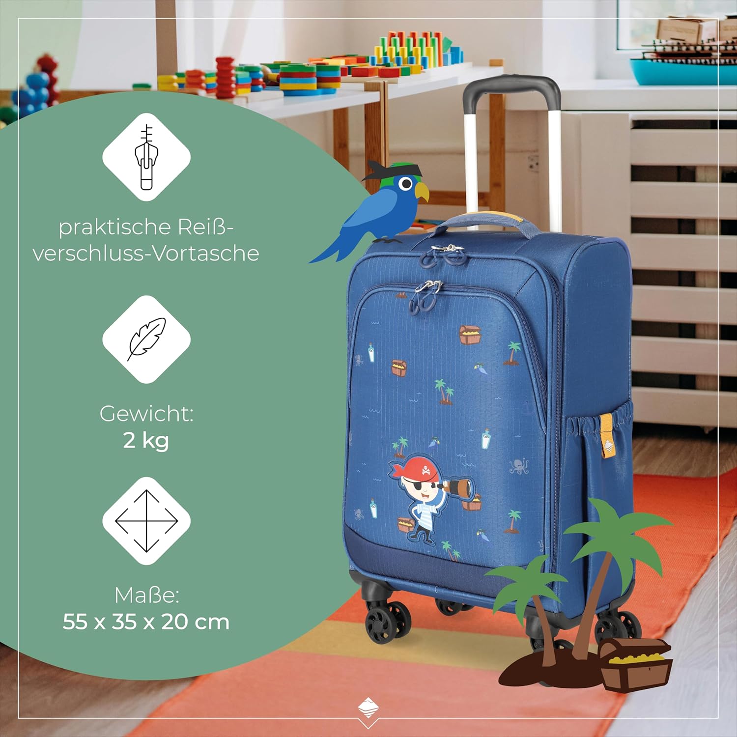 Thumbnail 2 de Travelite MINIMOVER Kinderkoffer mit 4 Rollen – 55 cm, 36 L, recycelter Polyester