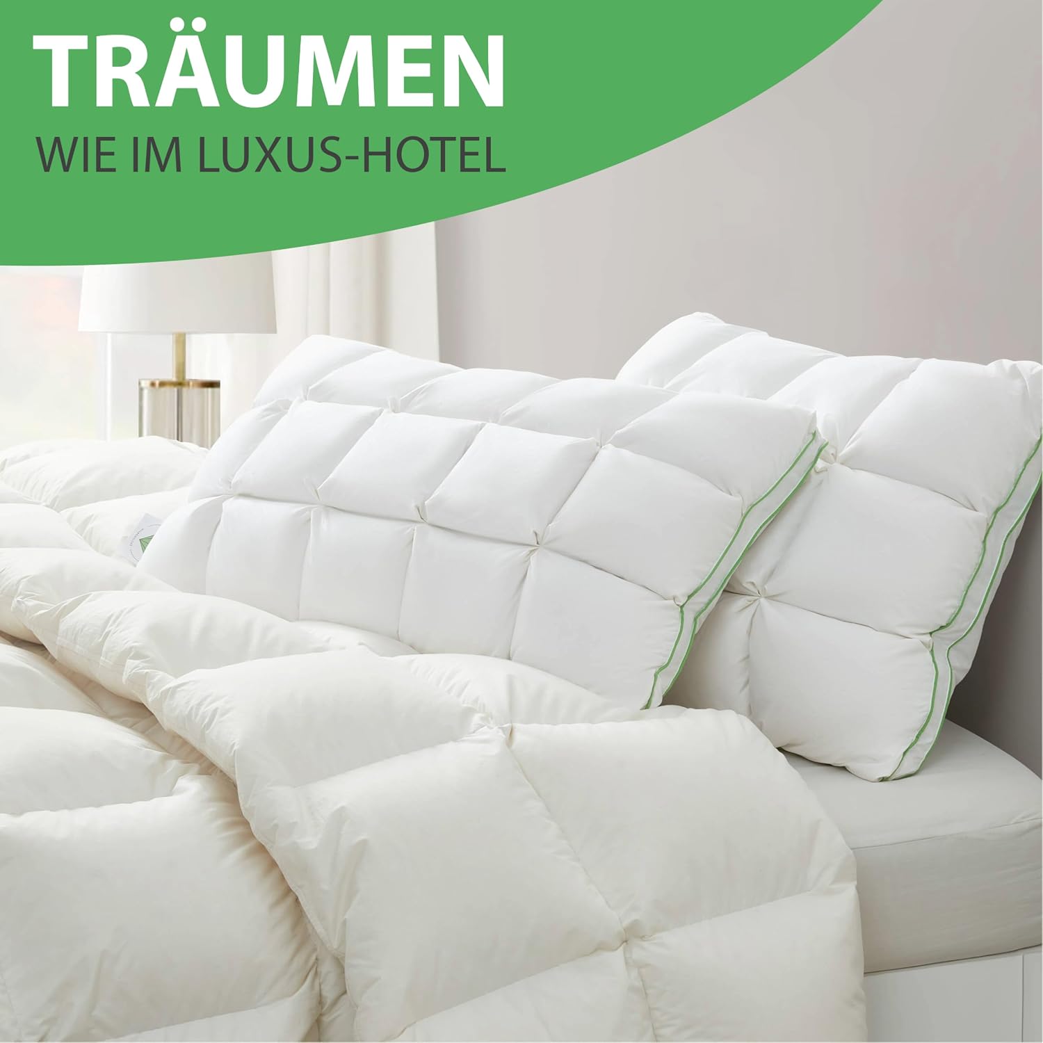 Thumbnail 4 de Welldora Premium Kopfkissen 80x80