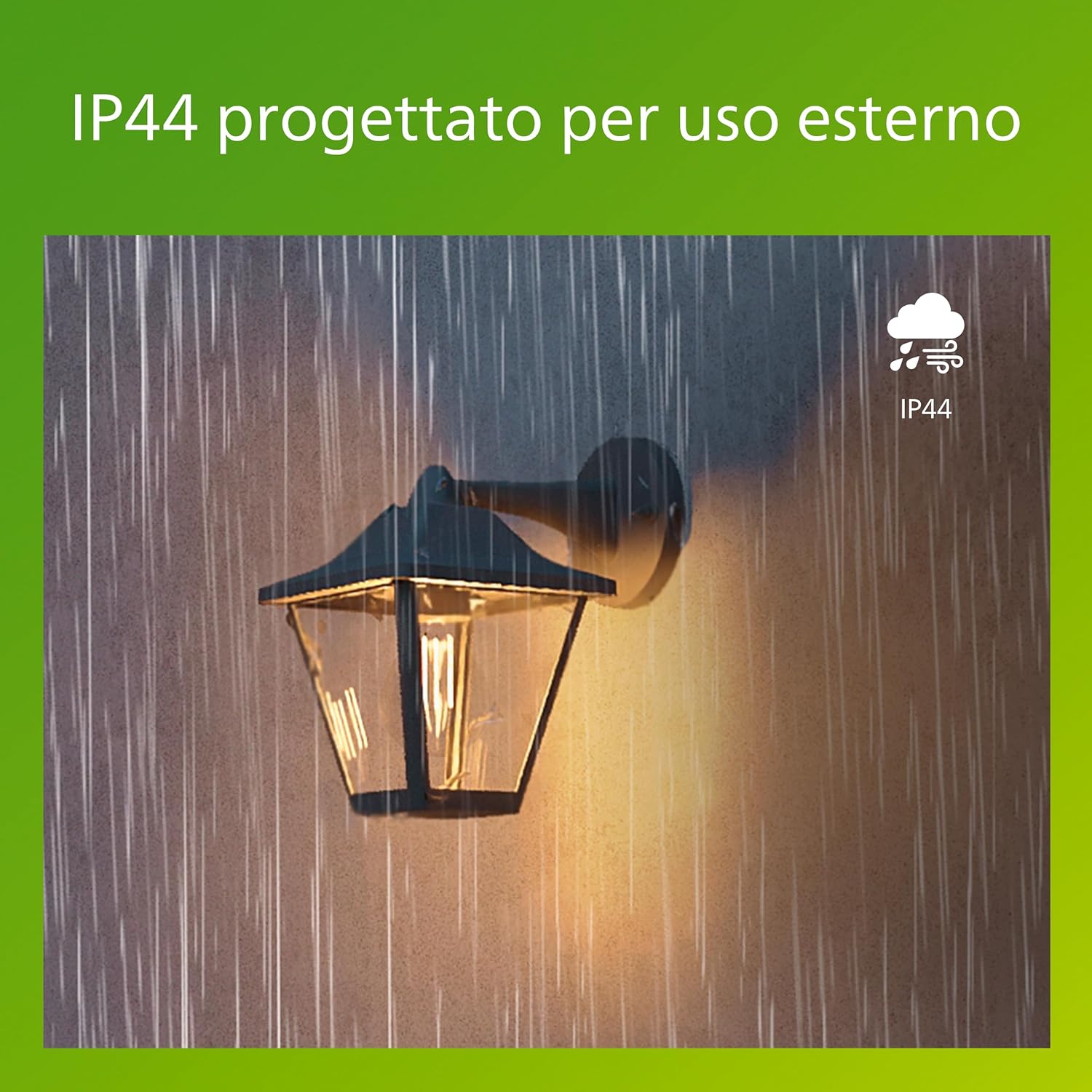 Thumbnail 2 de Philips Juli Applique LED da Esterno + Lampadina LED E27 – Design classico, Nero, IP44