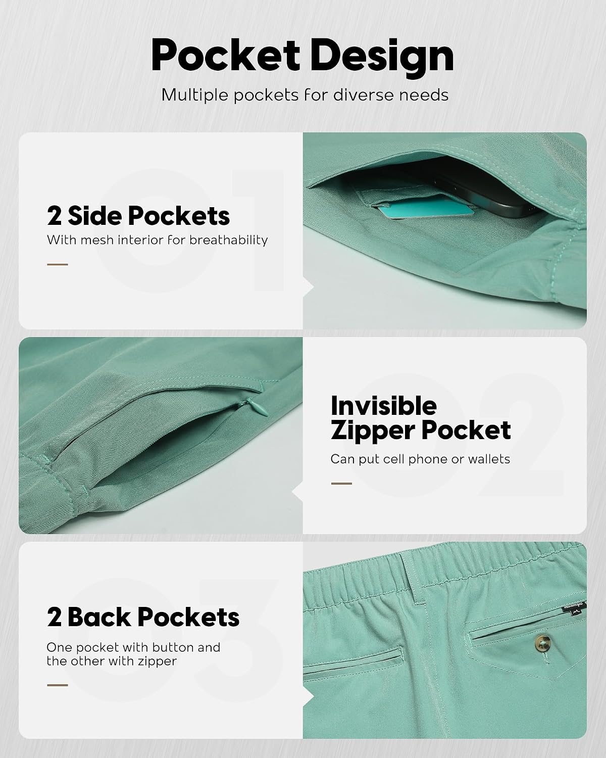 Thumbnail 2 de Maamgic Men's 5/7 Inch Casual Shorts
