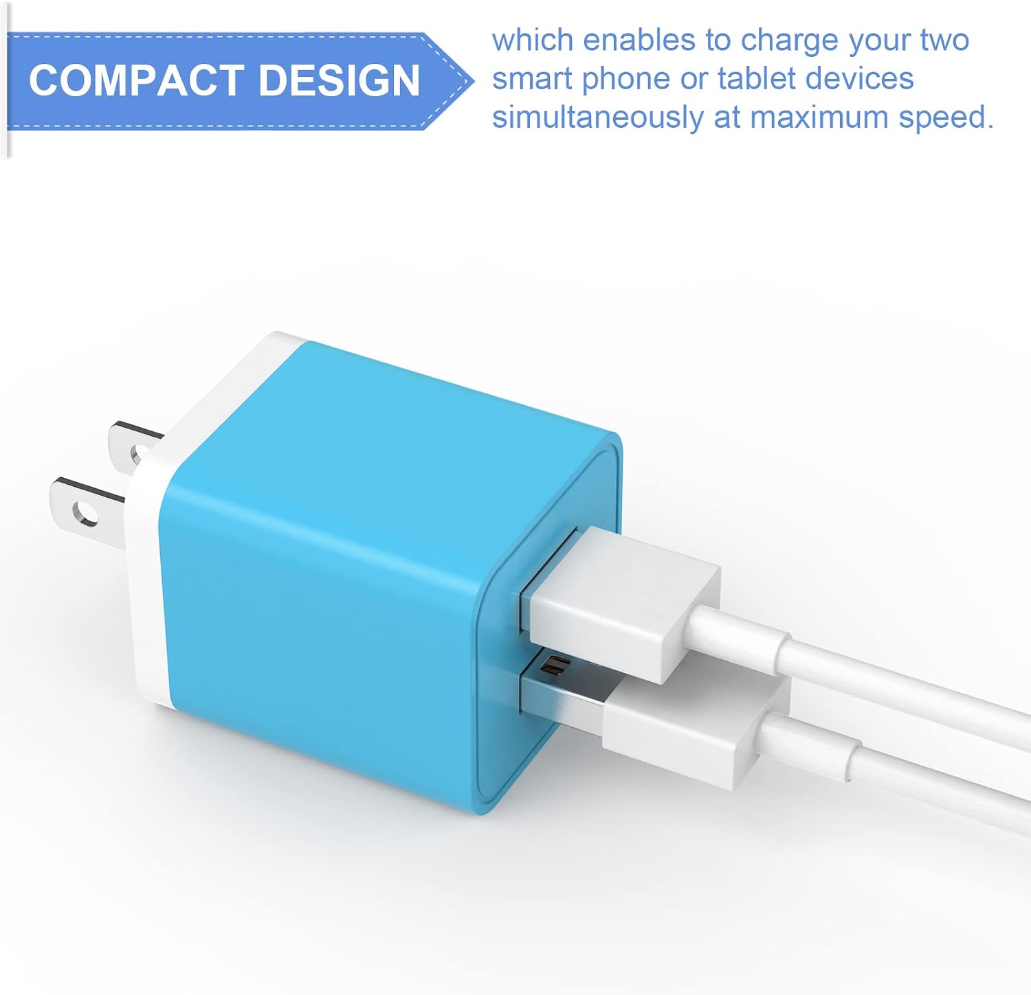 Thumbnail 4 de iGENJUN 2.4A Dual USB Wall Charger 6-Pack