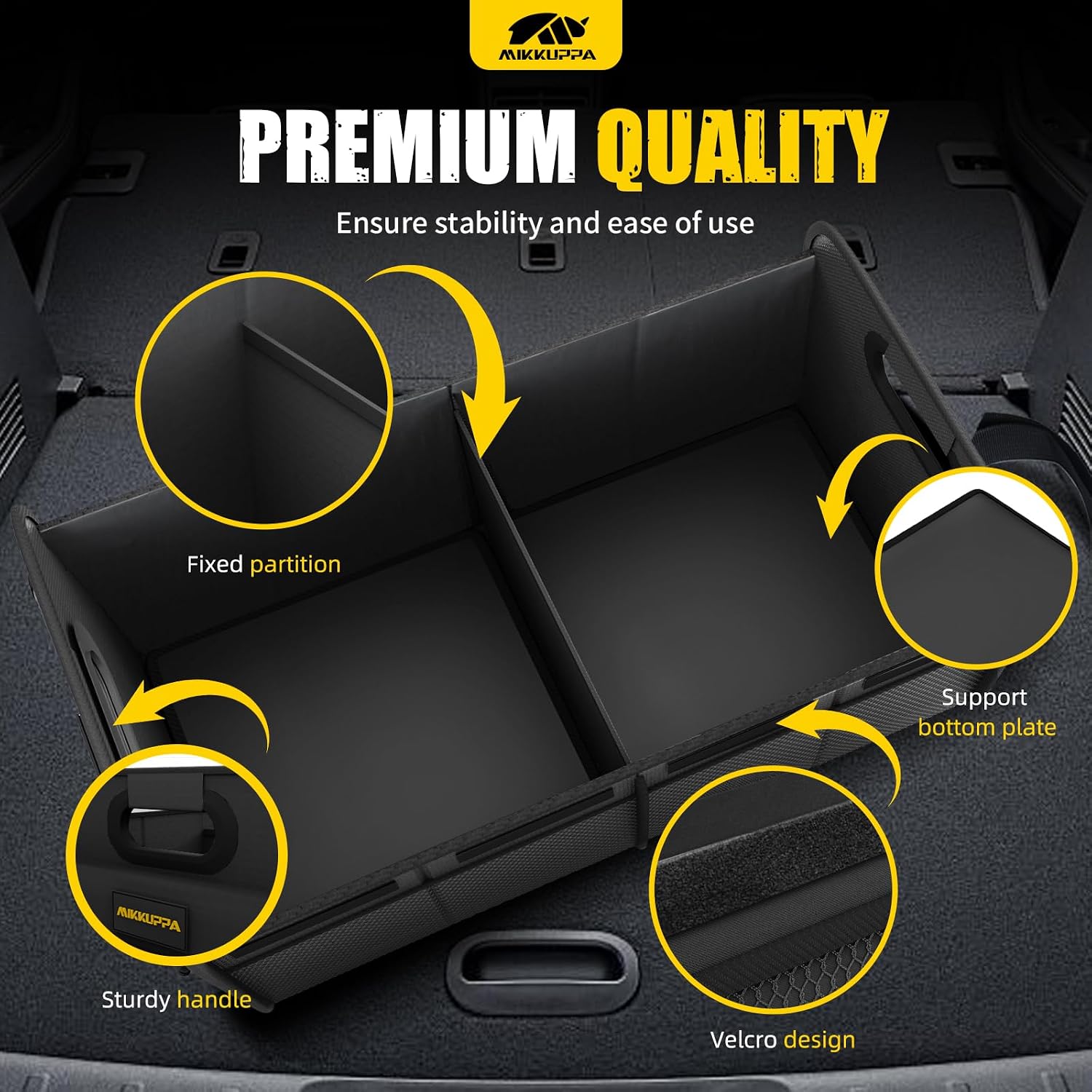 Detalle 2 de MIKKUPPA Car Trunk Organizer 70L