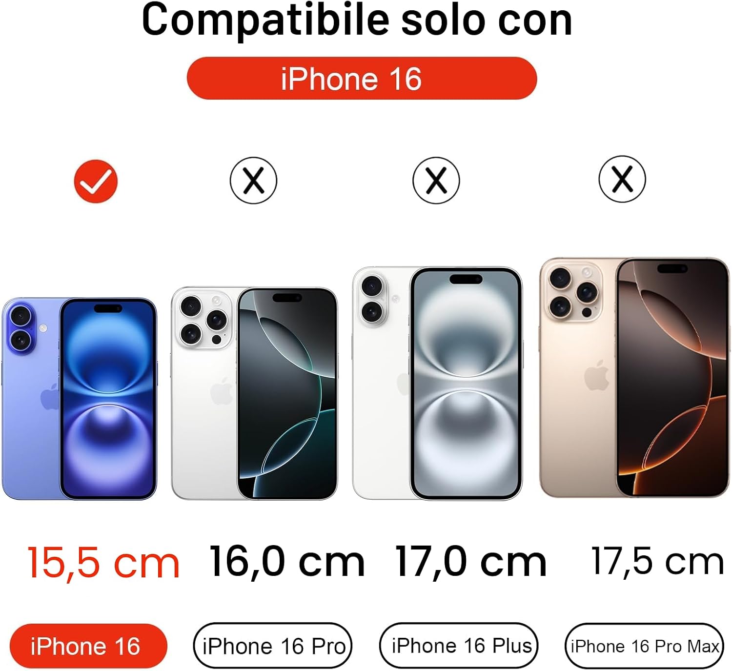 Detalle 2 de Oelrstfe Cover Magnetica Trasparente con Cordino per iPhone 16 – Custodia sottile in silicone con laccio regolabile e magnetico integrato