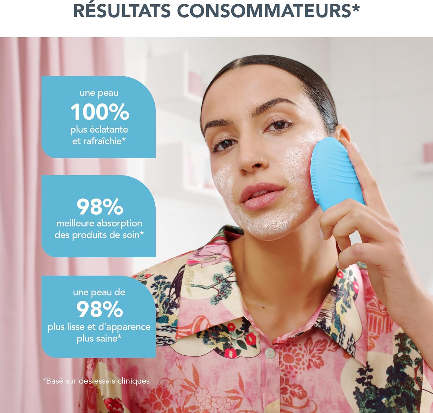 Thumbnail 2 de FOREO LUNA 3 Peau mixte – brosse nettoyante visage en silicone avec massage T-Sonic