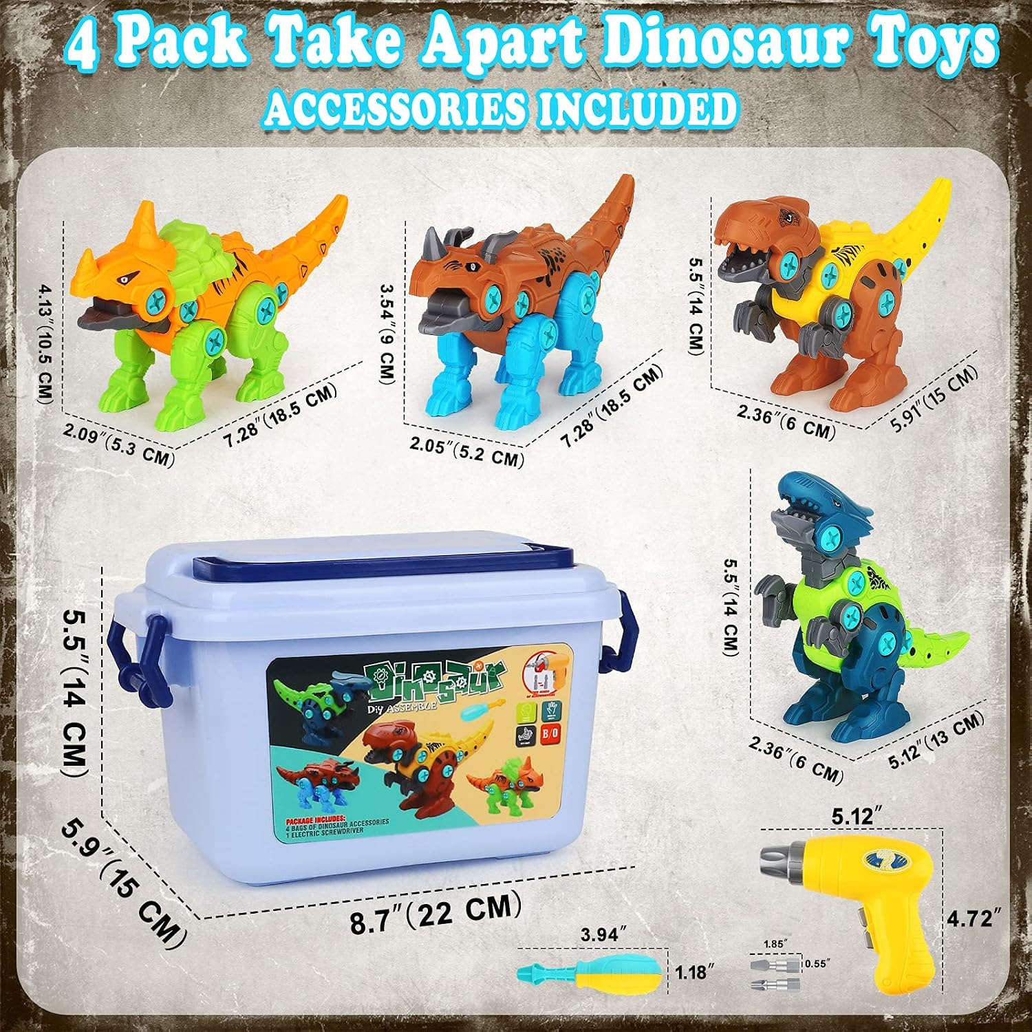Thumbnail 6 de Elitoky Dinosaur Building Toy Set