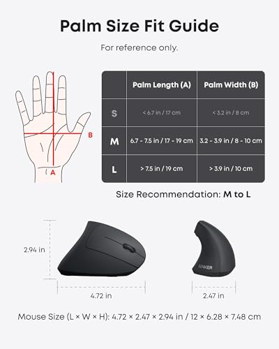 Thumbnail 6 de Anker 2.4G Wireless Vertical Ergonomic Optical Mouse