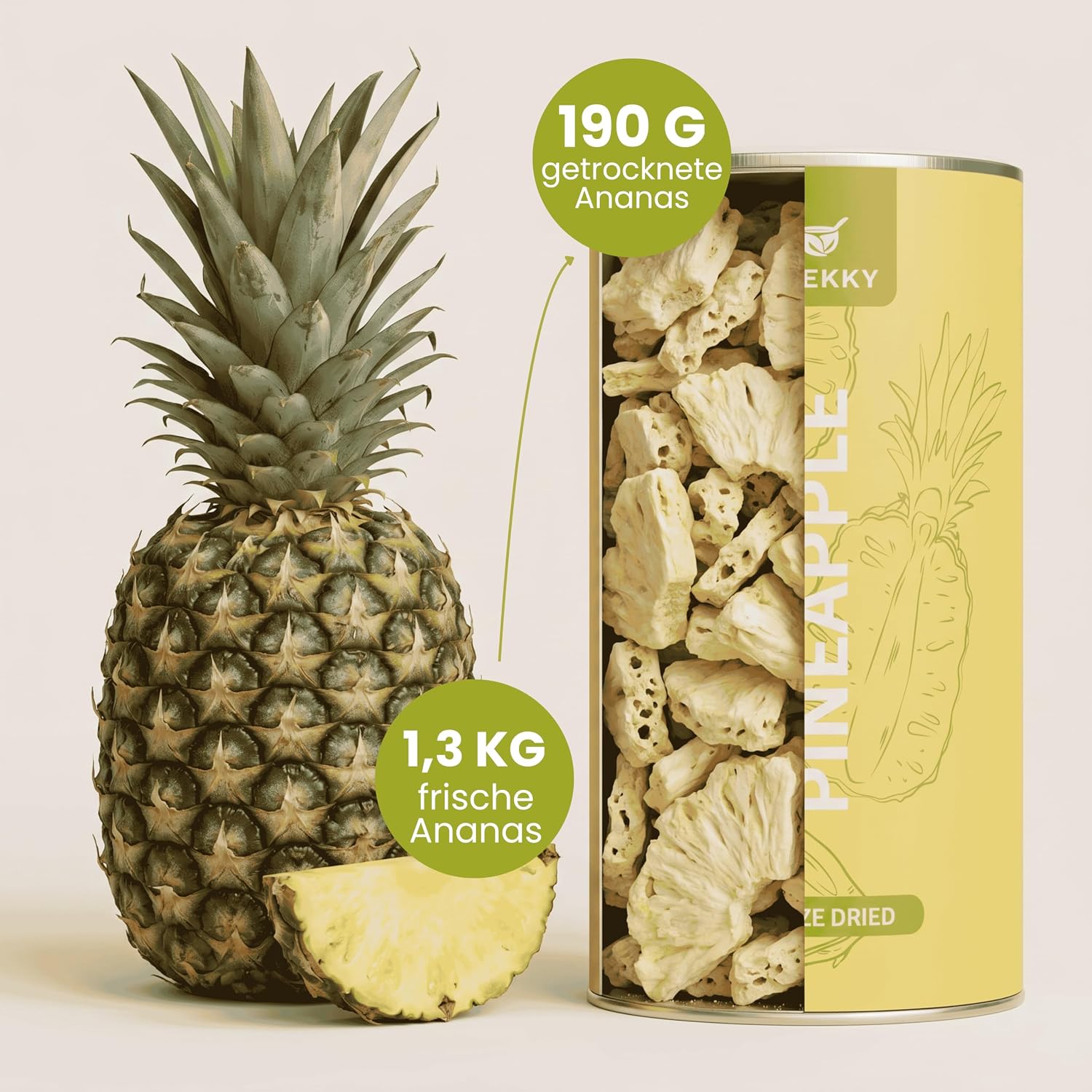 Thumbnail 6 de BREKKY Gefriergetrocknete Ananas