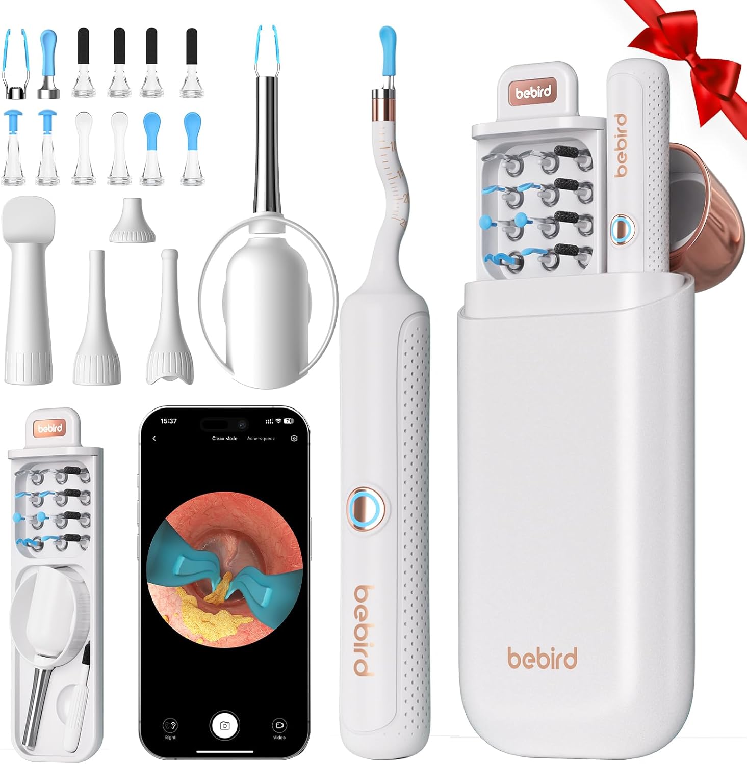 Bebird Earsight Plus R37R Ear Cleaning Camera Wax Removal Tool Kit