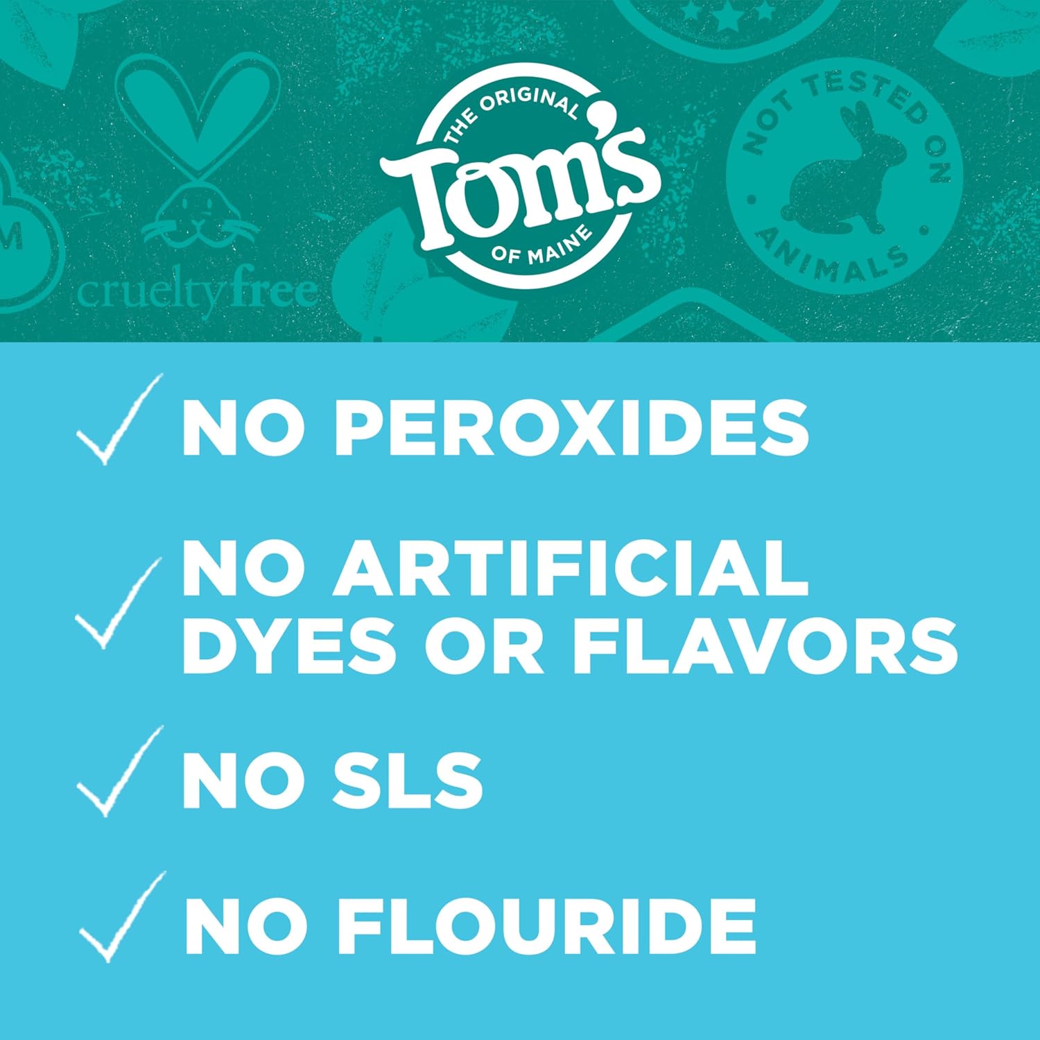 Thumbnail 6 de Tom’s of Maine Whiten Plus Coconut Oil Fluoride-Free Whitening Toothpaste (Gentle Mint) – Pack of 3, 4.0 oz tubes