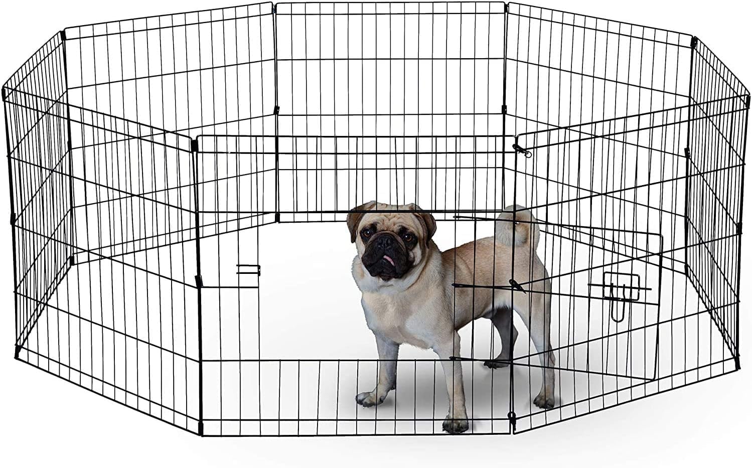 Underdog 8 Panel Foldable Playpen (61cm) – Suitable for Dogs, Puppies, Cats & Rabbits