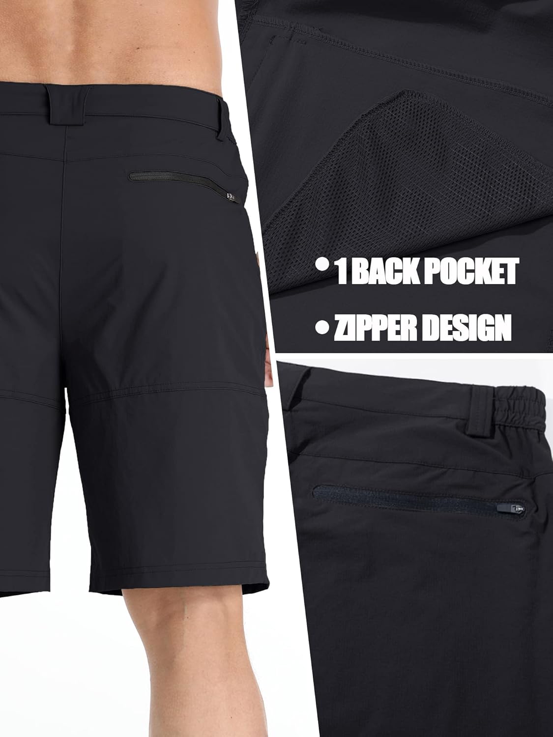 Thumbnail 6 de TACVASEN Men’s Summer Outdoor Cargo Shorts (Quick-Dry, Water-Resistant, No Belt)