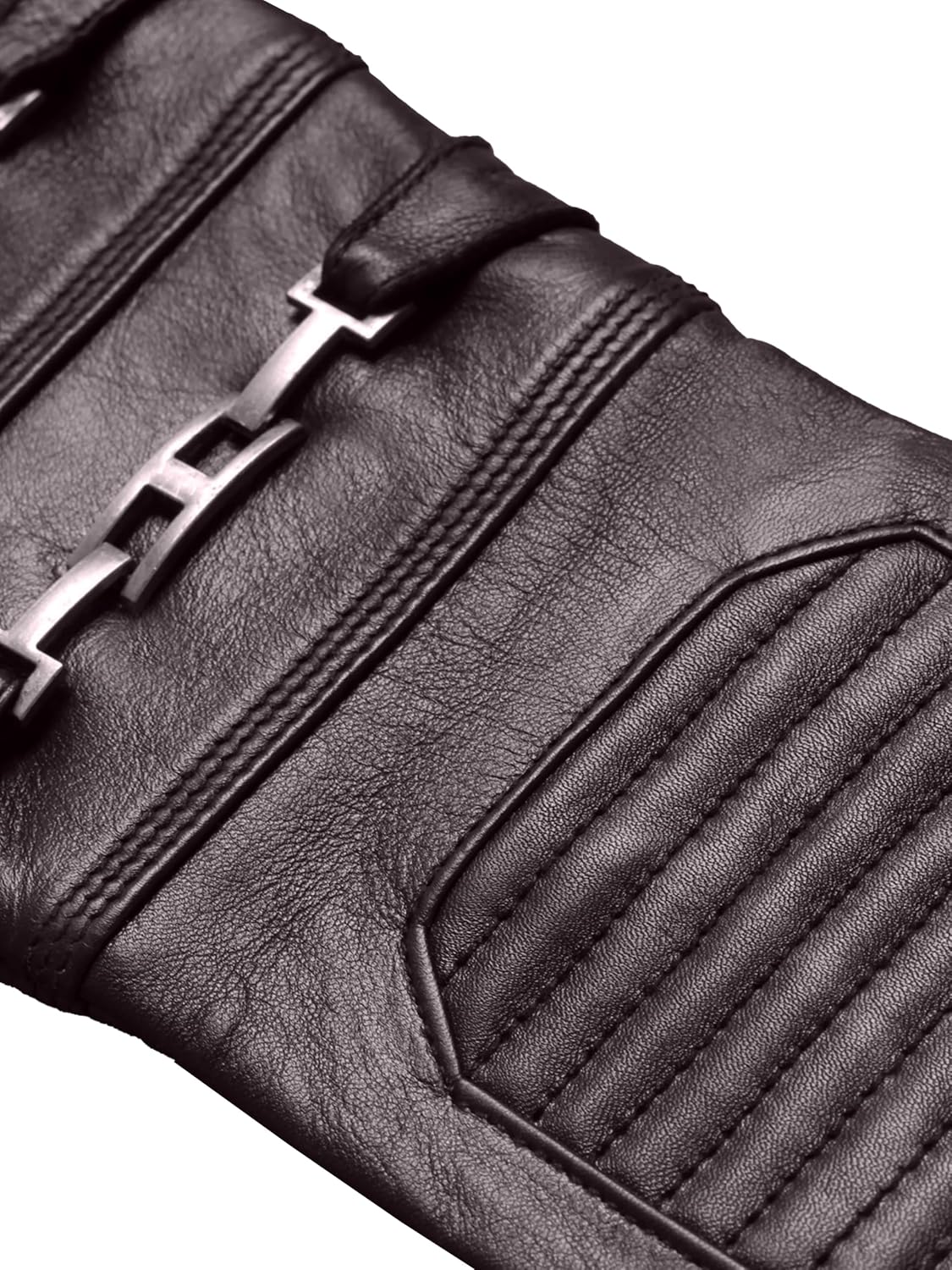 Detalle de Urban Buck Gauntlet Costume Gloves, Sheepskin Leather