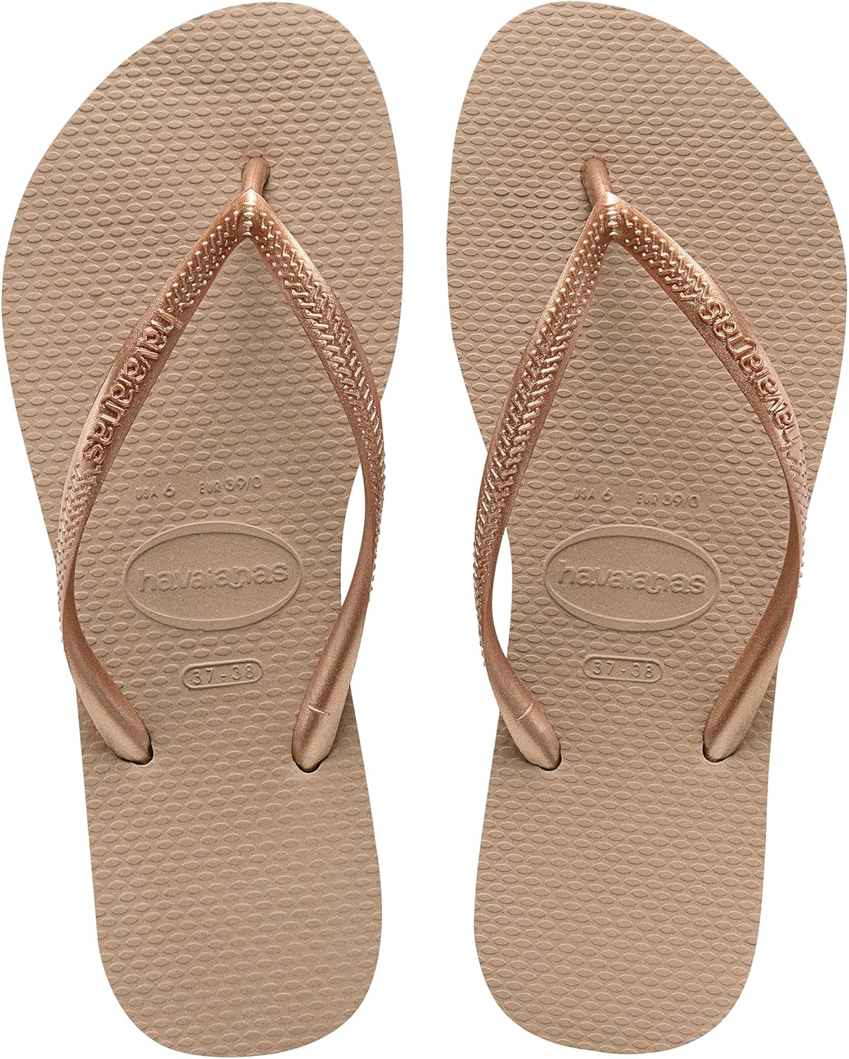 Detalle de Havaianas Slim women’s flip-flops with textured sole grip and support