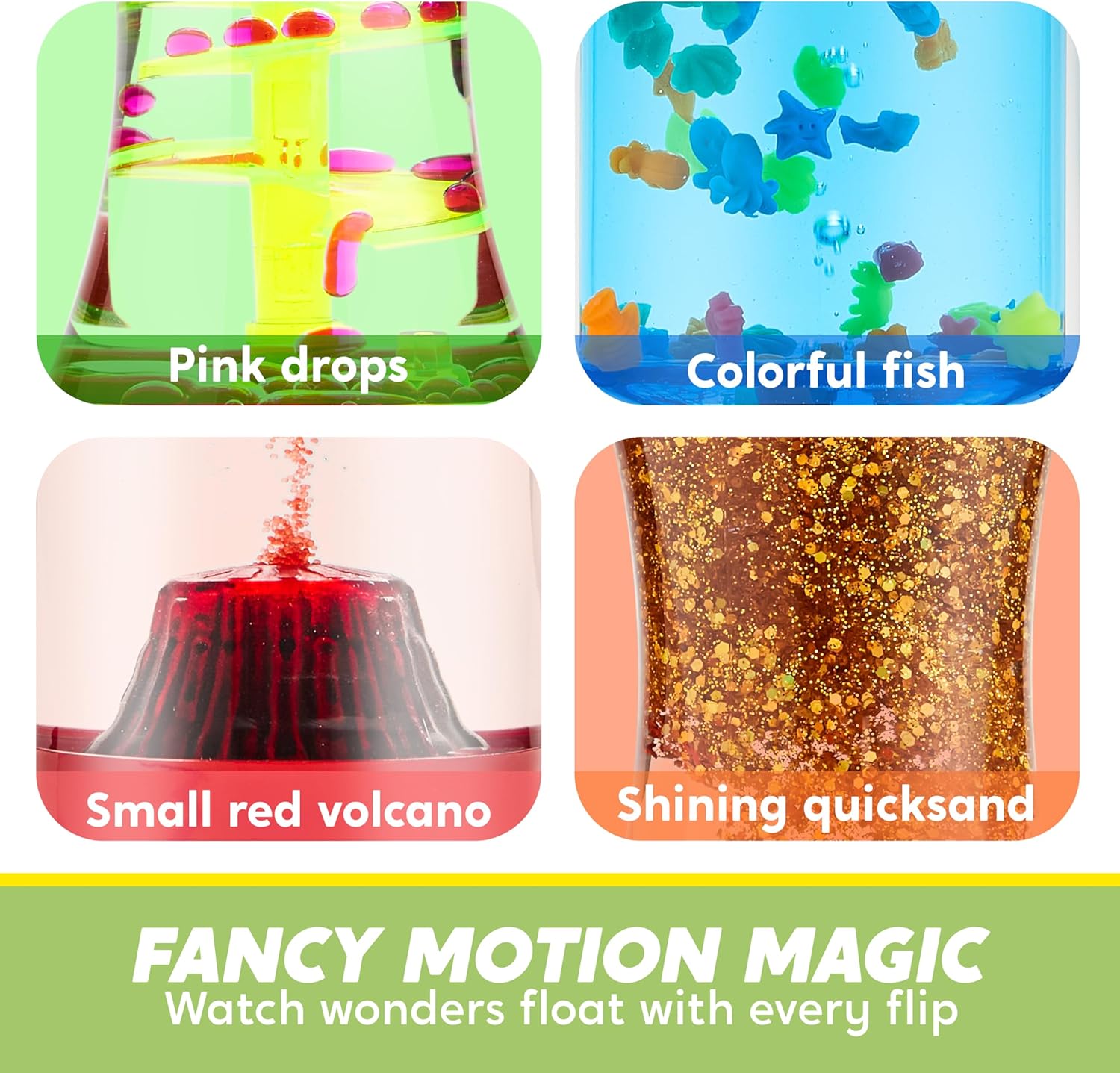 Detalle 1 de JOYIN Liquid Motion 4-pack sensory toys 🎲