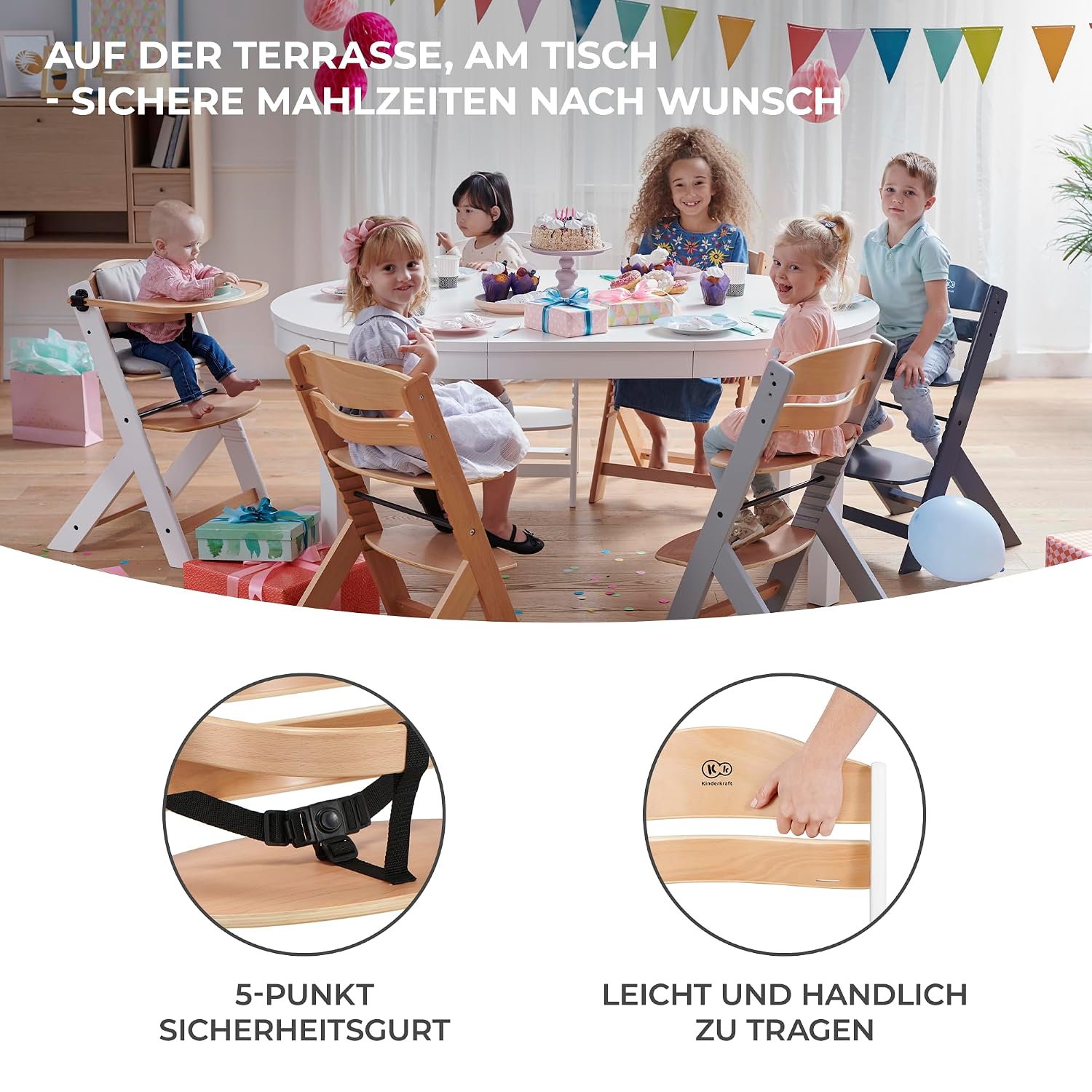 Thumbnail 6 de Kinderkraft ENOCK Kinderhochstuhl ab 6 Monaten