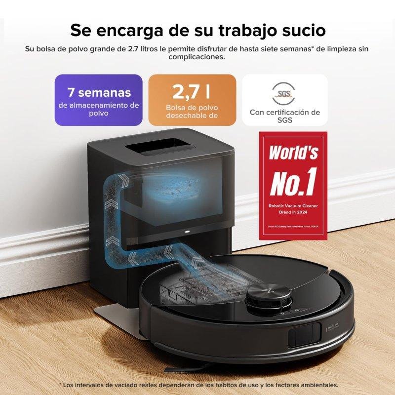 Detalle de Roborock Q10 S5+ robot aspirador 10.000 Pa