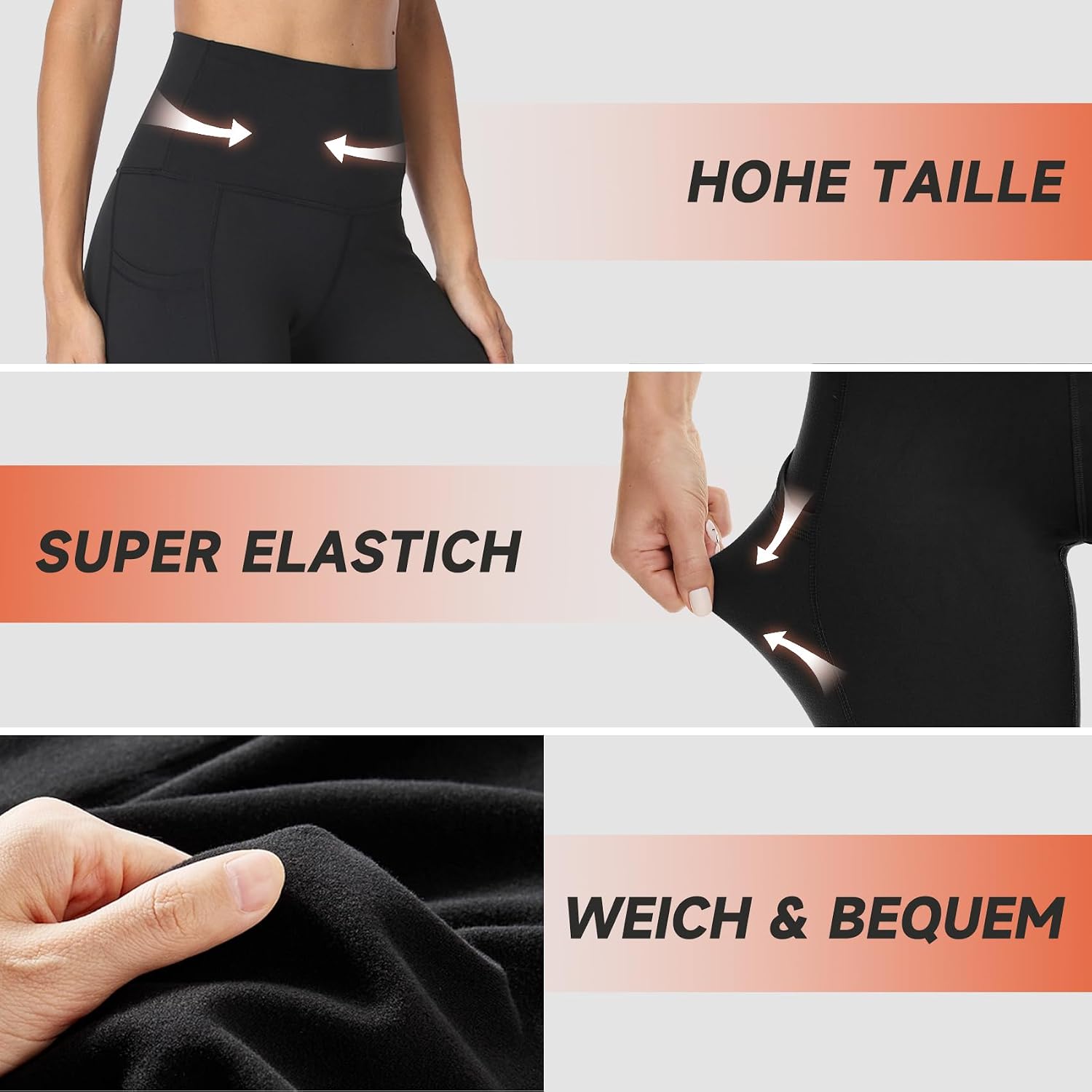 Detalle 2 de Gayhay Leggings Damen High Waist