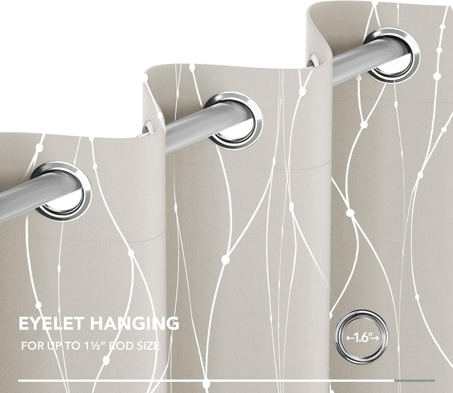 Thumbnail 5 de Deconovo Rideaux occultants 140 x 260 cm 🪟