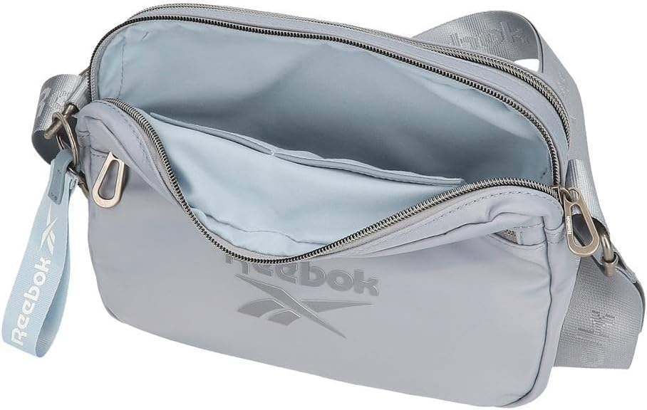 Thumbnail 4 de Reebok Annabel : sac bandoulière bleu en polyester et PU (25 x 18 x 7 cm) avec double compartiment